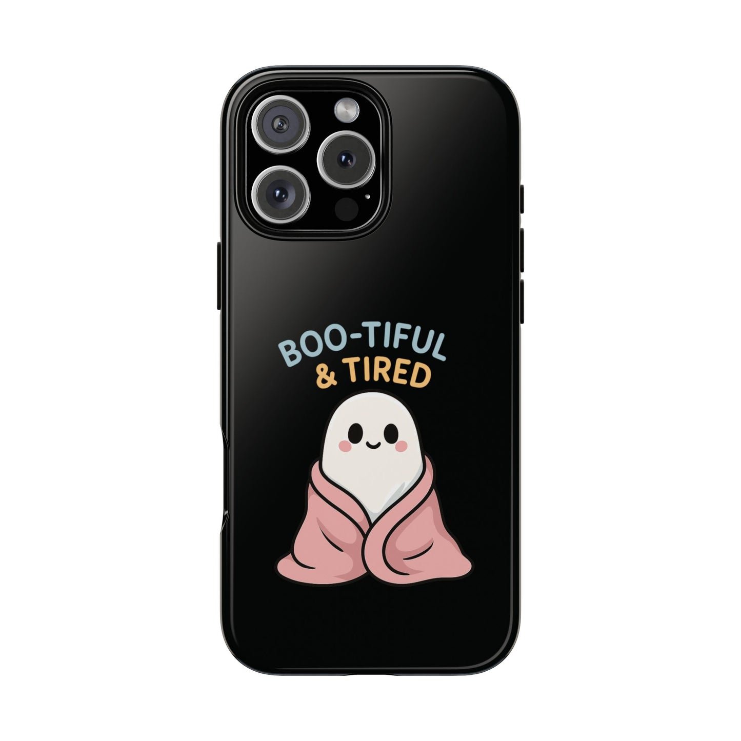 Boo-tiful & Tired Phone Case, Halloween-Themed Design
