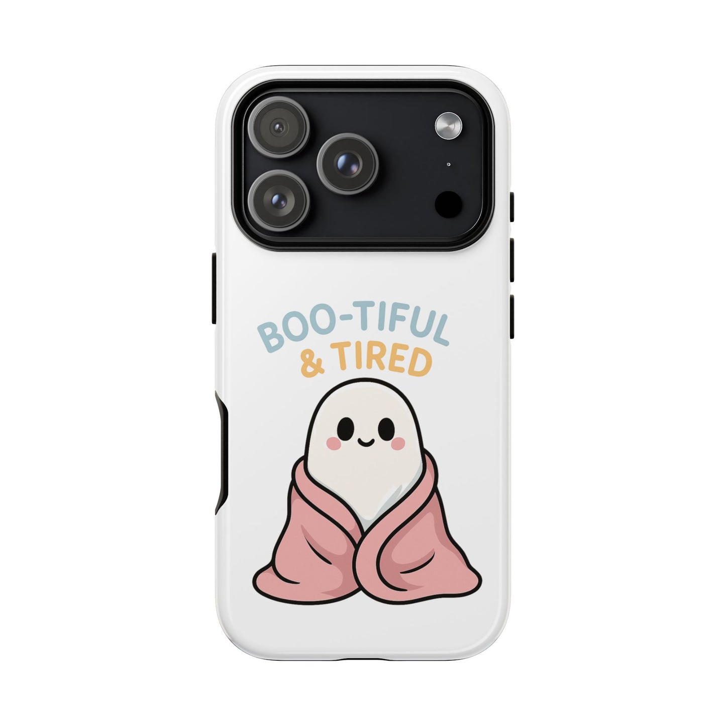 Boo-tiful & Tired Phone Case, Halloween-Themed Design