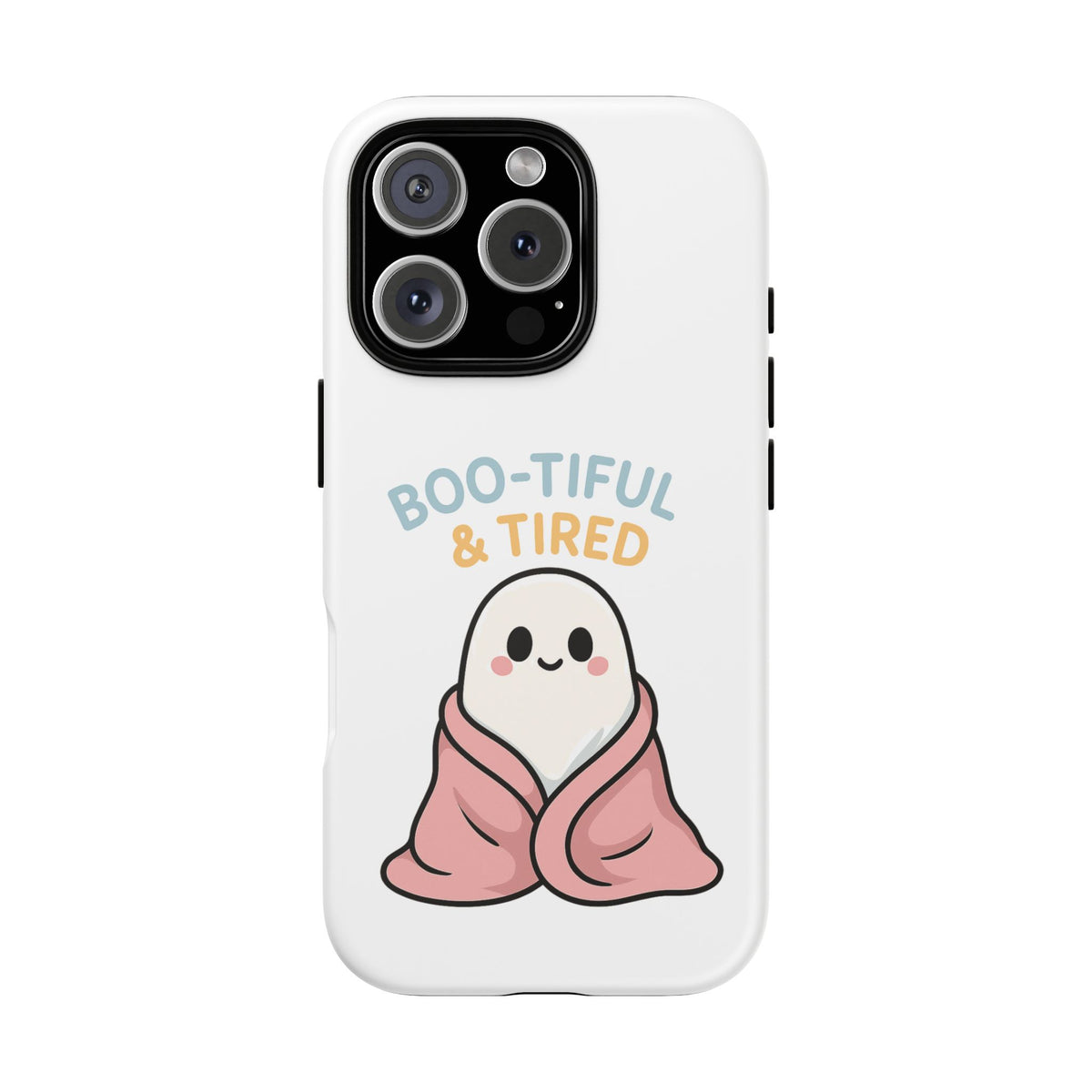 Boo-tiful & Tired Phone Case, Halloween-Themed Design