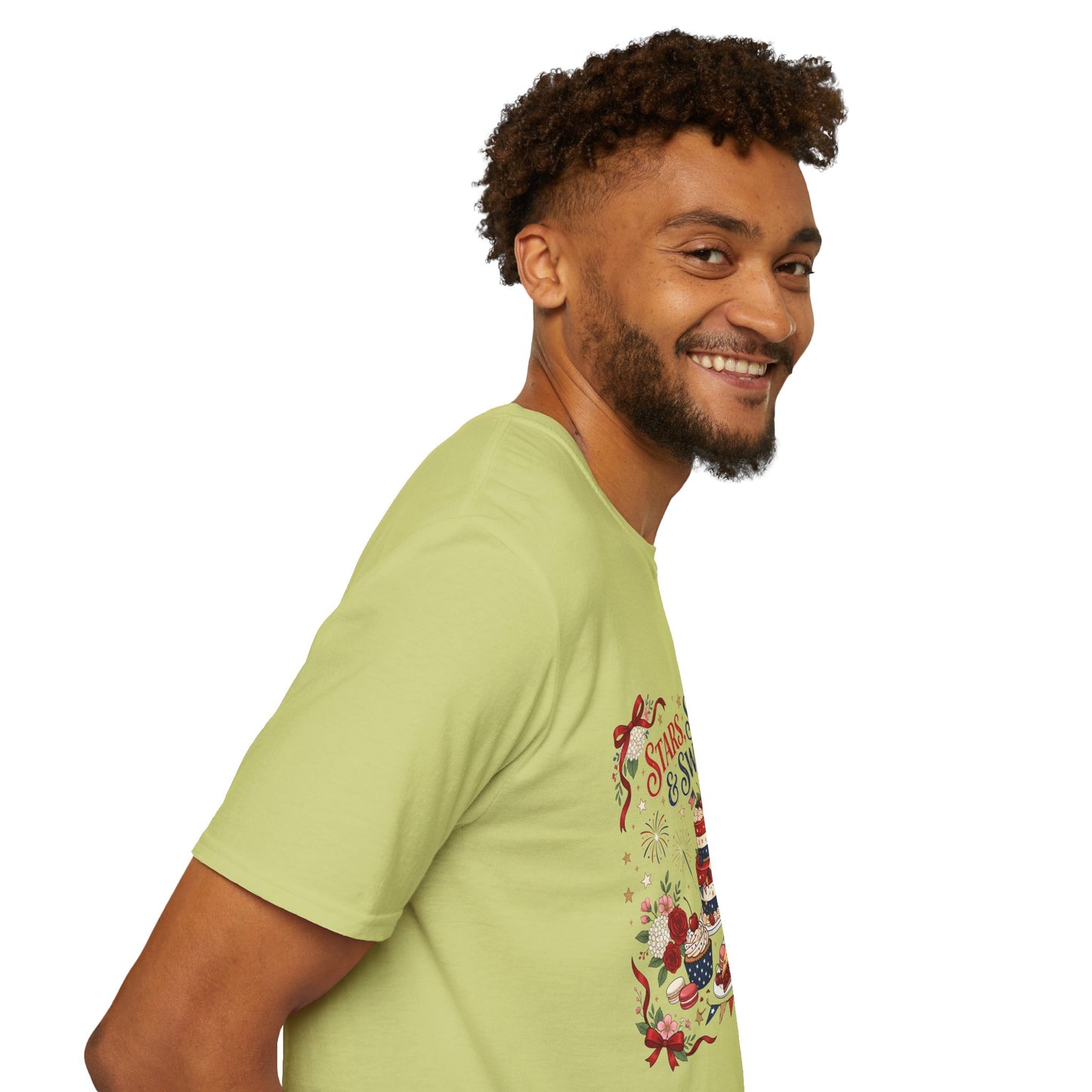 Stars, Stripes & Sweets T-Shirt — Patriotic 4th of July Dessert Graphic Tee