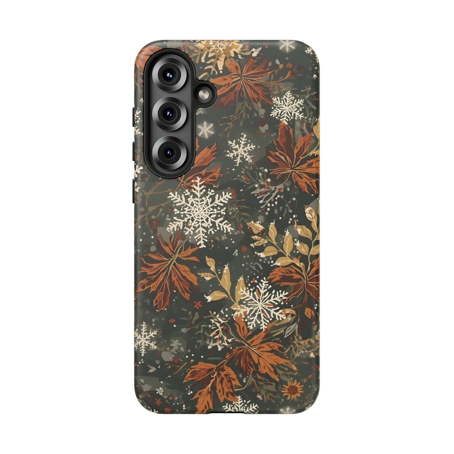 Christmas Phone Case, Autumn Floral Phone Case for Iphone 17, 16, 15, 14, 13, 12, 11 & Samsung