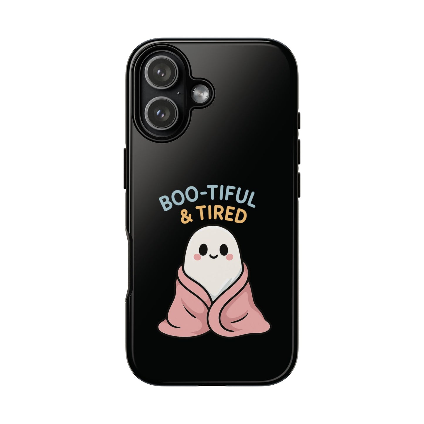 Boo-tiful & Tired Phone Case, Halloween-Themed Design