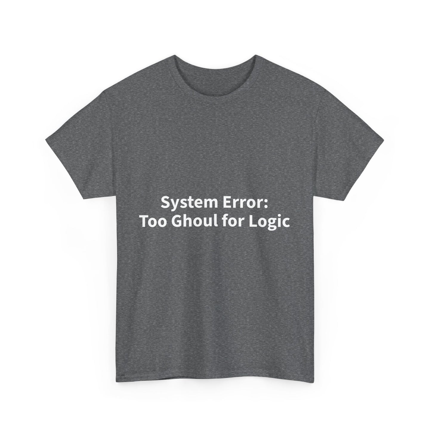 System Error Tee - Unisex Heavy Cotton Shirt, Perfect for Halloween, Geeky Fun