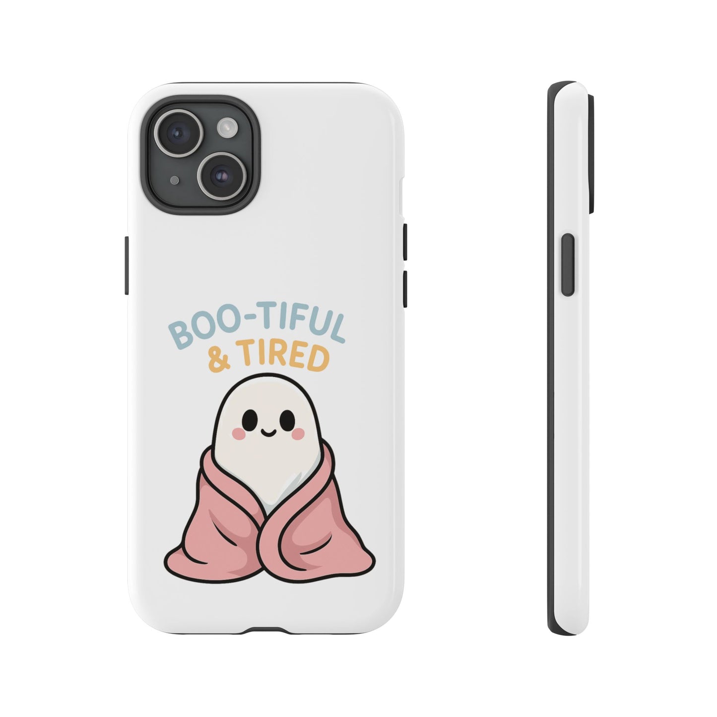 Boo-tiful & Tired Phone Case, Halloween-Themed Design