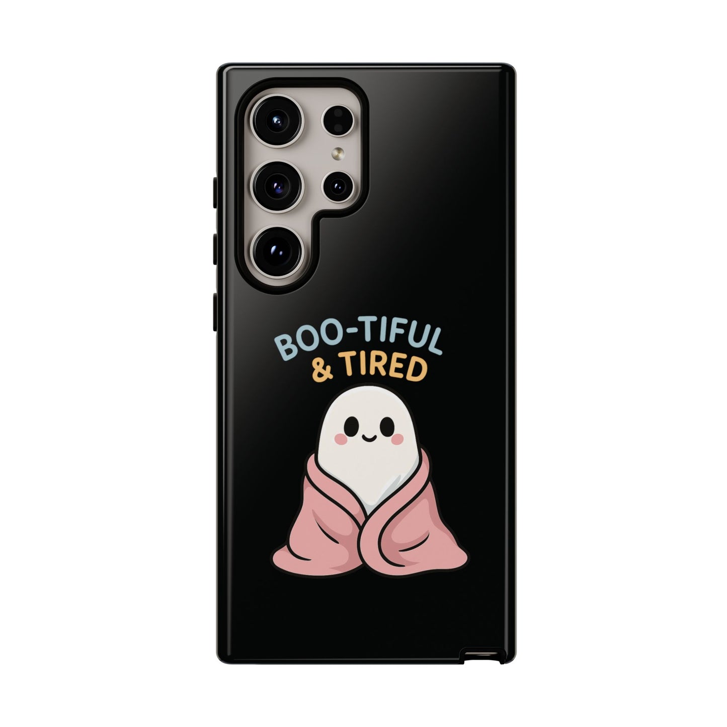 Boo-tiful & Tired Phone Case, Halloween-Themed Design