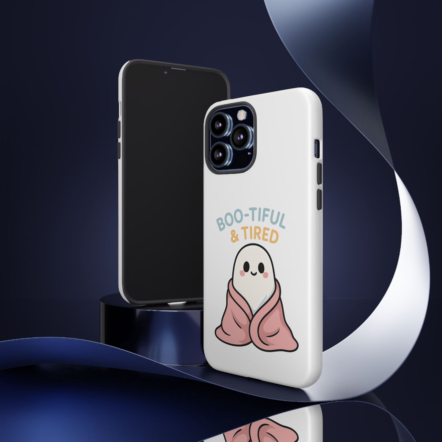 Boo-tiful & Tired Phone Case, Halloween-Themed Design