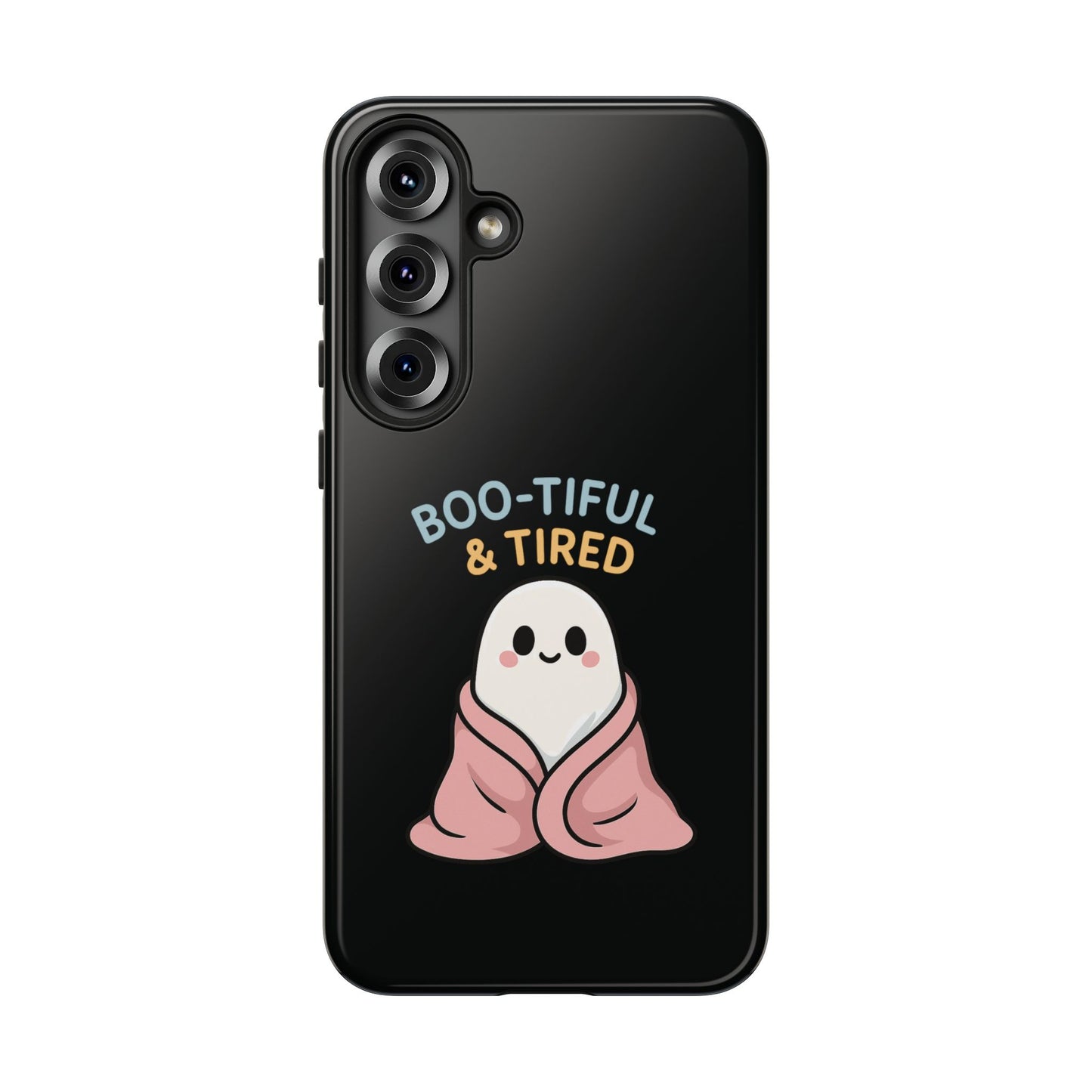 Boo-tiful & Tired Phone Case, Halloween-Themed Design