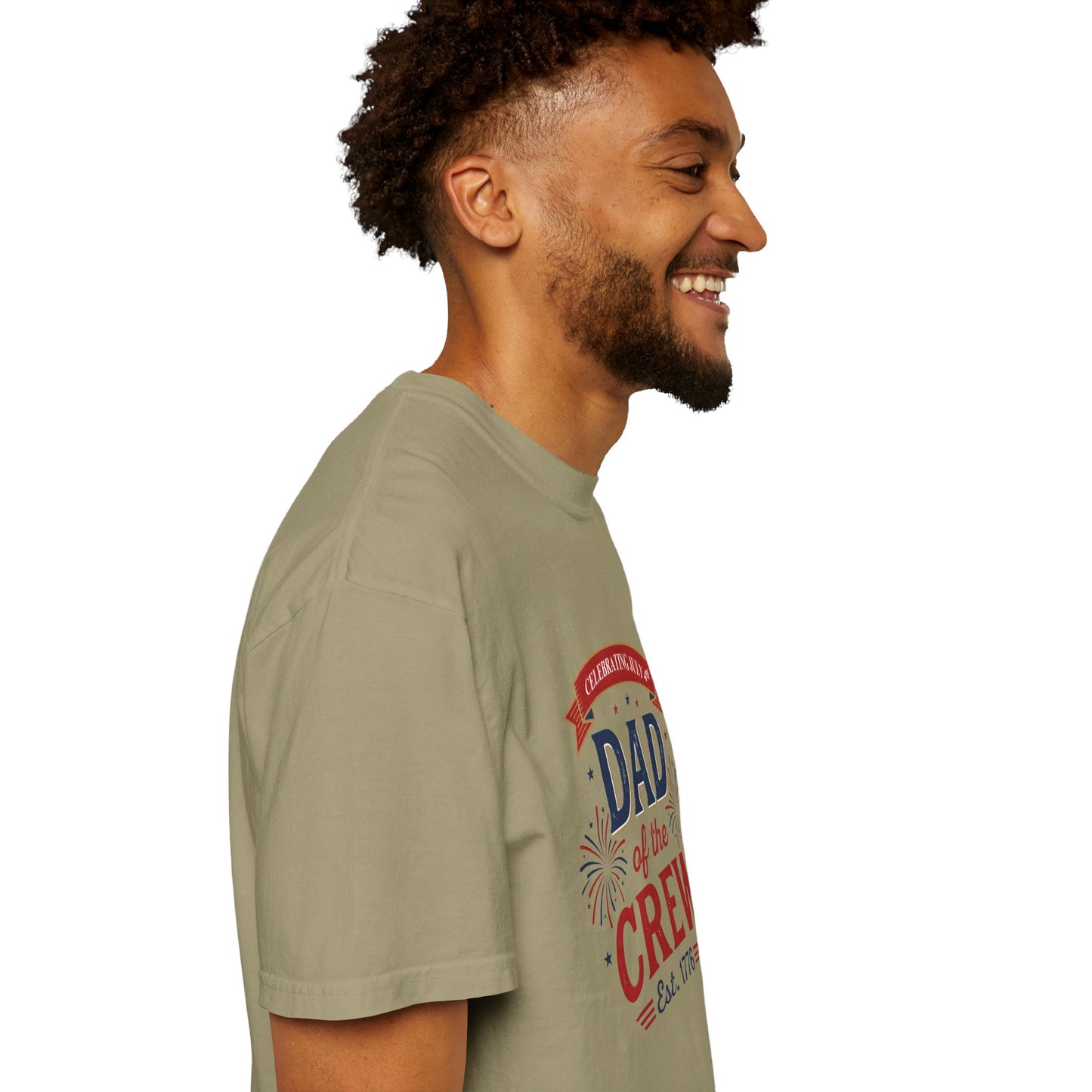 Dad of the Crew T-Shirt — Patriotic 4th of July Tee, Independence Day Shirt