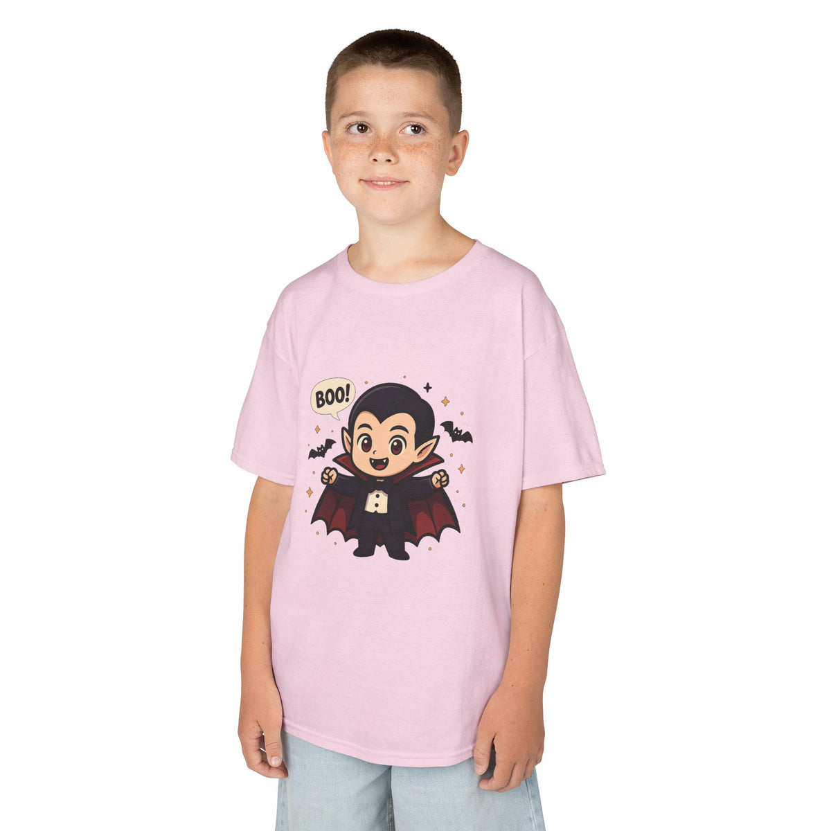 Cute Halloween Kids Tee, Spooky Costume Top, Kids Vampire Shirt, Halloween Party Apparel, Boo Design Tee