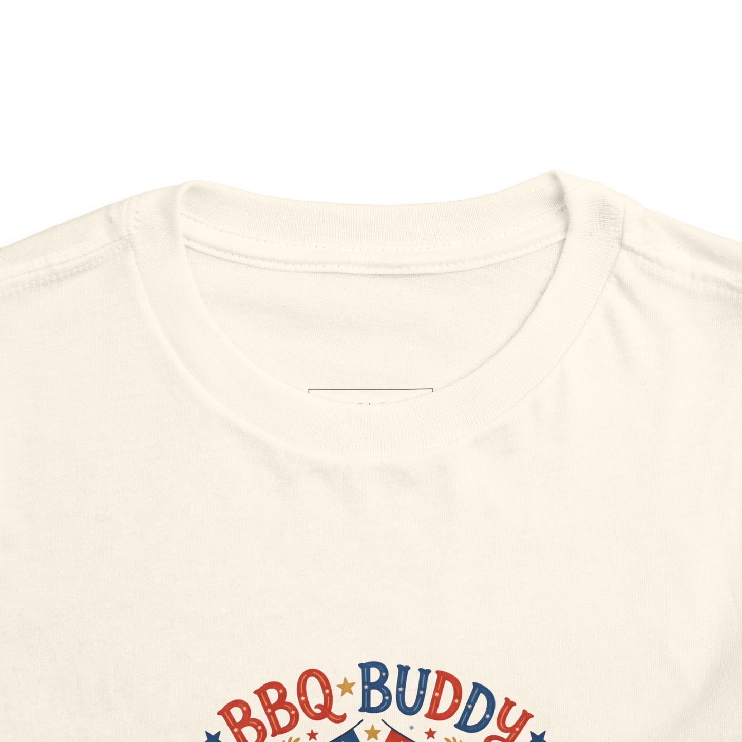 BBQ Buddy Toddler Tee - Celebrating 250 Years Patriotic Shirt for Kids, 4th of July Tee