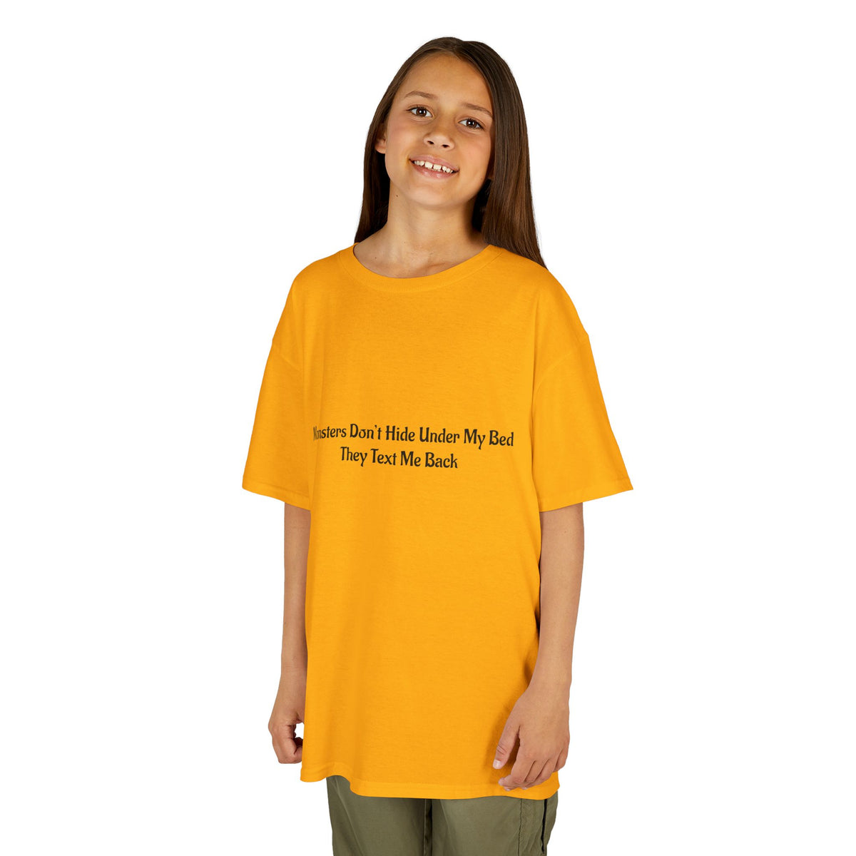 Funny Kids Monster Tee, Kids Heavy Cotton Shirt, Halloween T-Shirt