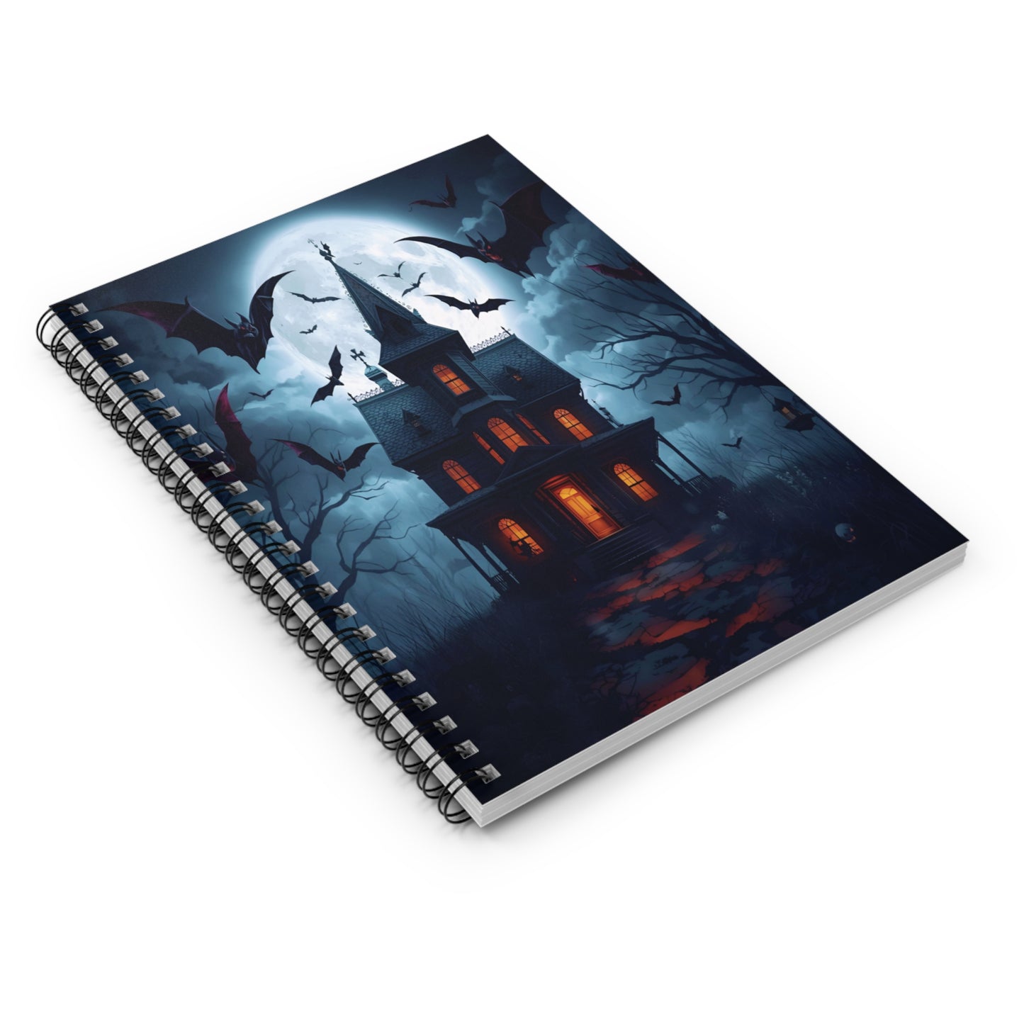 Haunted House Spiral Notebook - Perfect for Halloween
