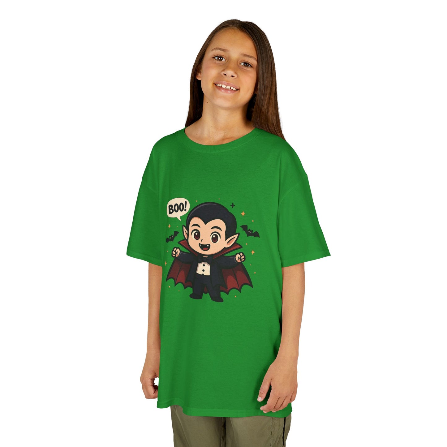 Cute Halloween Kids Tee, Spooky Costume Top, Kids Vampire Shirt, Halloween Party Apparel, Boo Design Tee