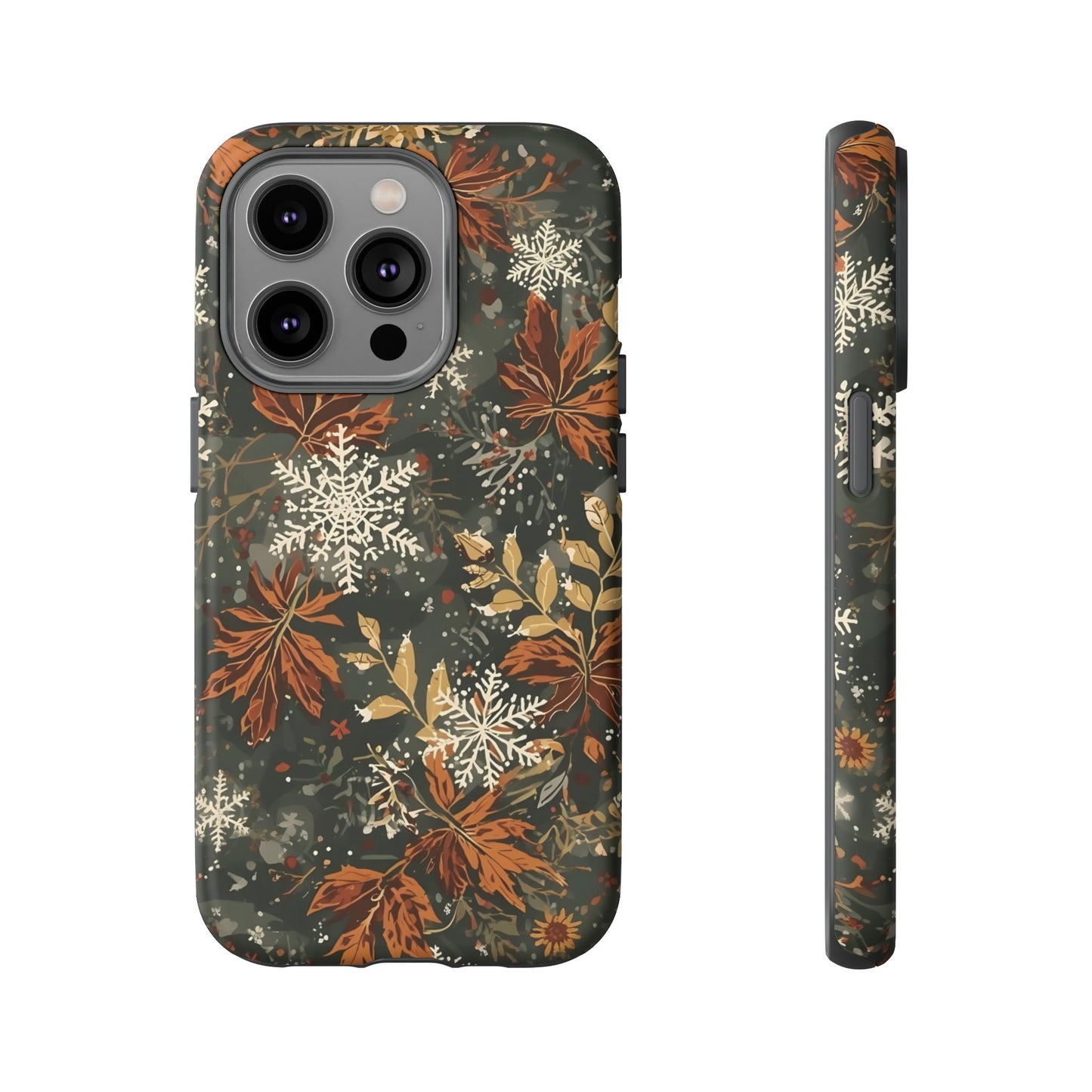 Christmas Phone Case, Autumn Floral Phone Case for Iphone 17, 16, 15, 14, 13, 12, 11 & Samsung