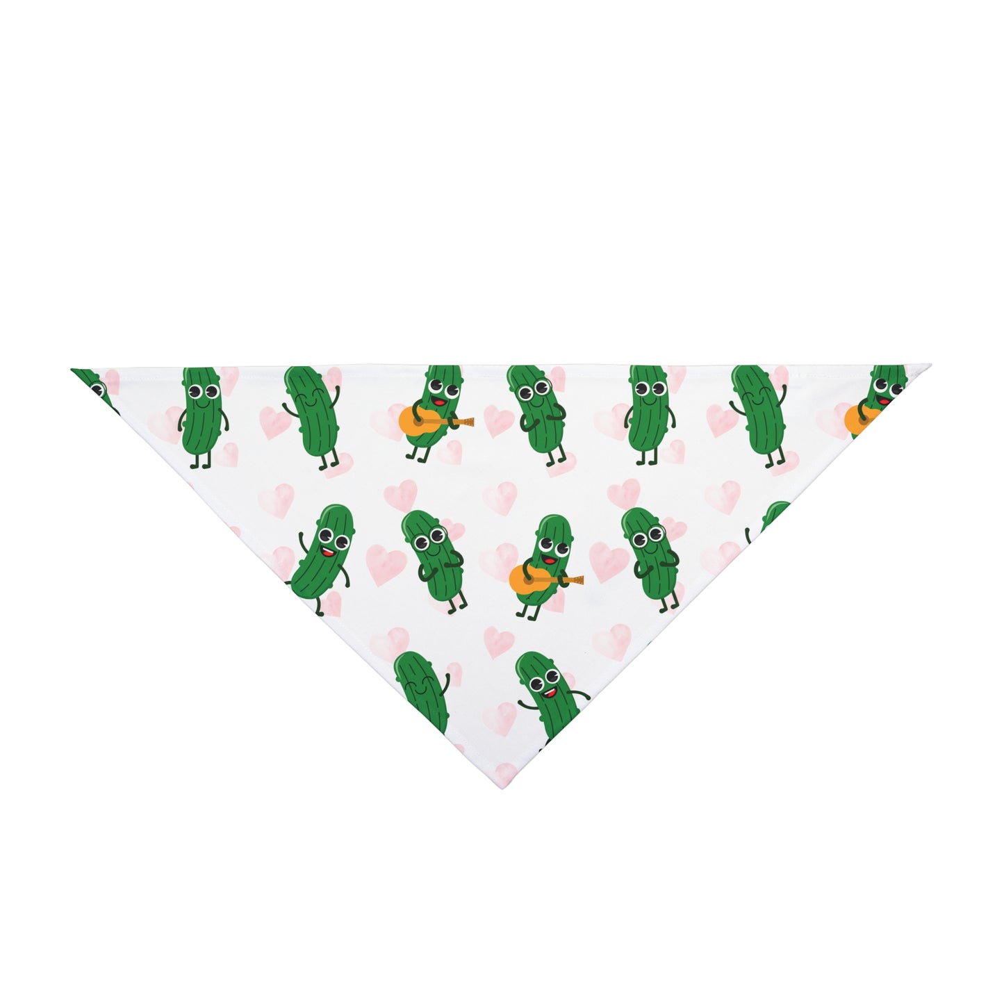 Pickle Love Pet Bandana — Cute Pickle Pattern Dog & Cat Scarf