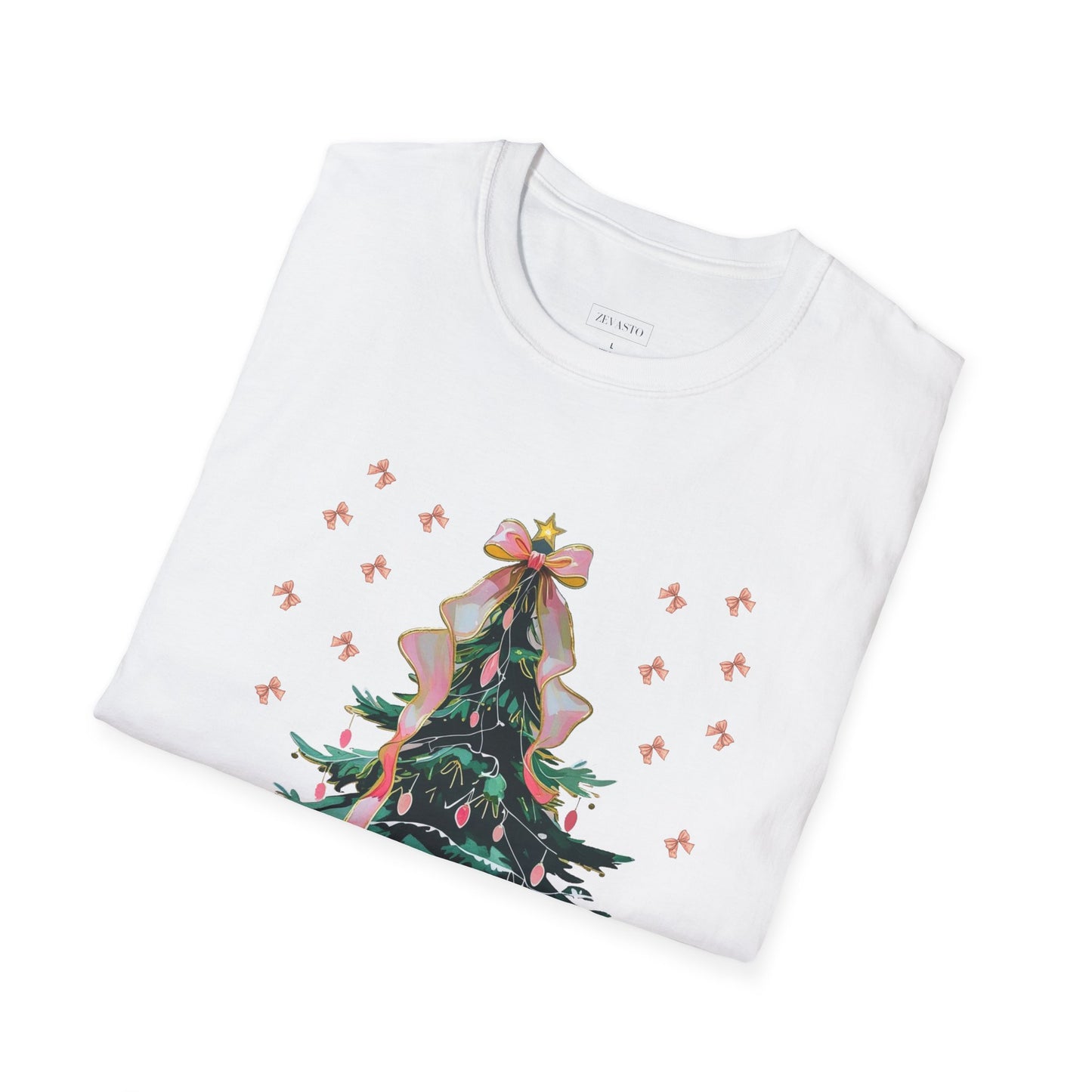Christmas Tree Unisex Softstyle T-Shirt | Holiday Outfit, Festive Apparel
