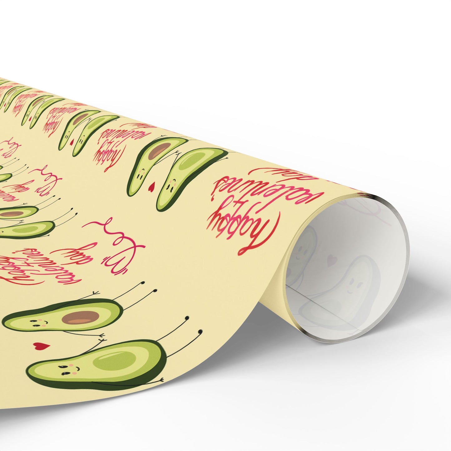 Valentine's Day Wrapping Paper — Cute Avocado Gift Wrap Roll
