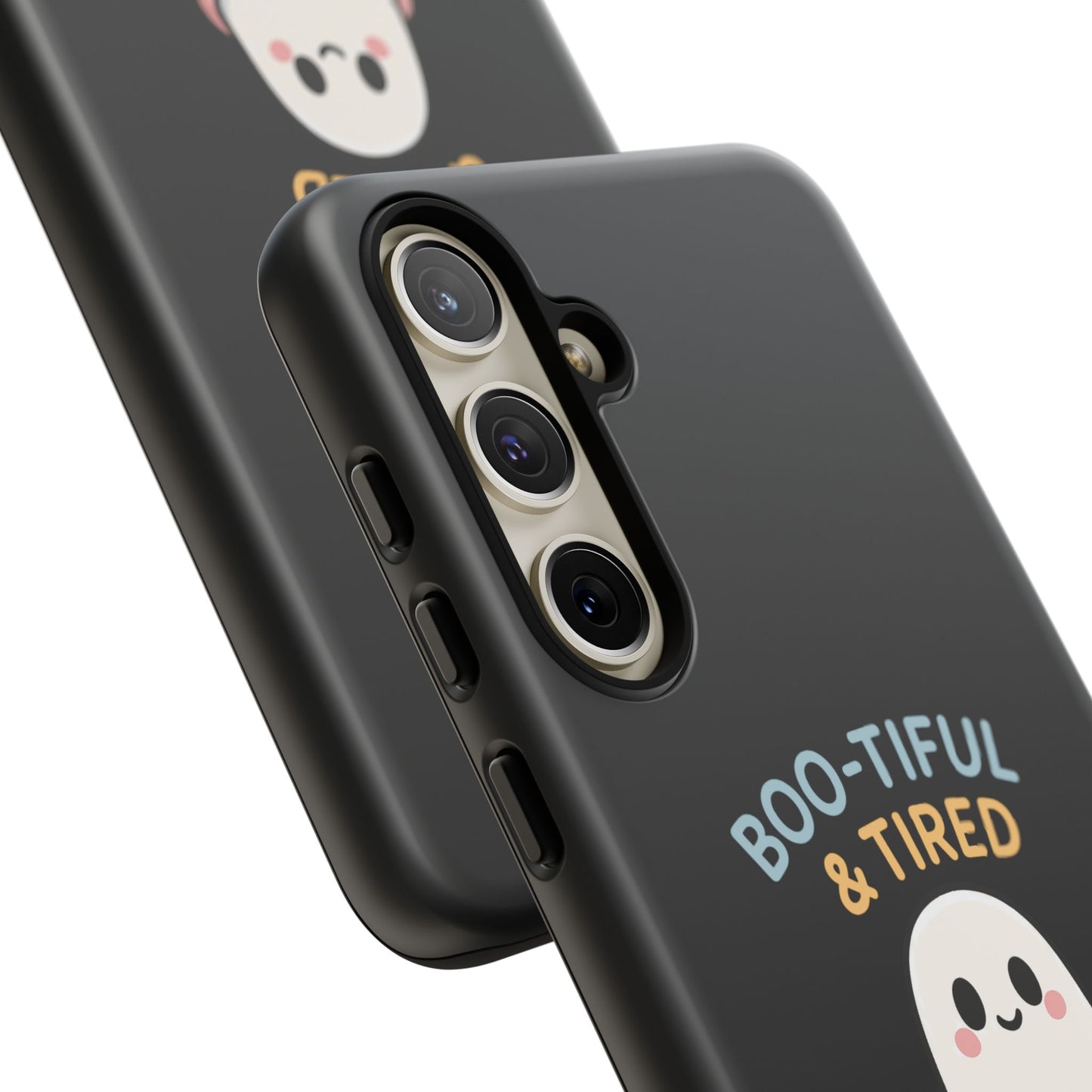 Boo-tiful & Tired Phone Case, Halloween-Themed Design