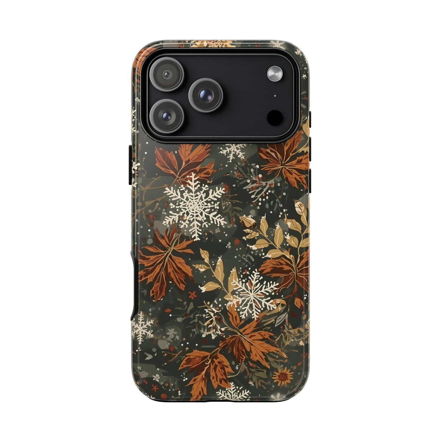 Christmas Phone Case, Autumn Floral Phone Case for Iphone 17, 16, 15, 14, 13, 12, 11 & Samsung
