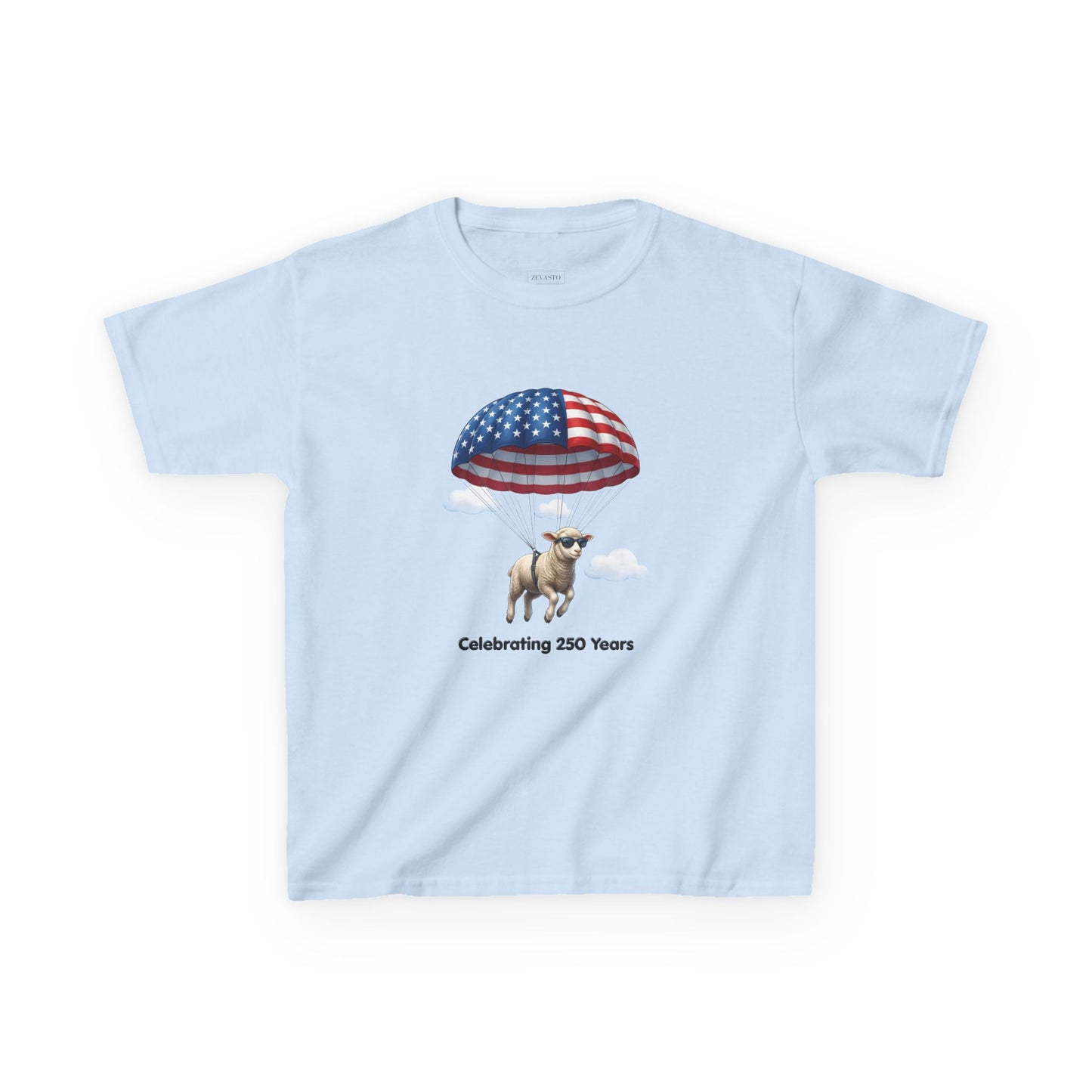Kids T-Shirt - Celebrating 250 Years Parachuting Sheep