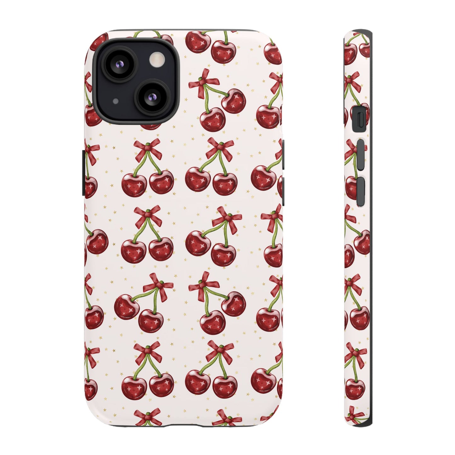 Cherry Pattern Phone Case — Cute Red Cherry Protective Phone Cover