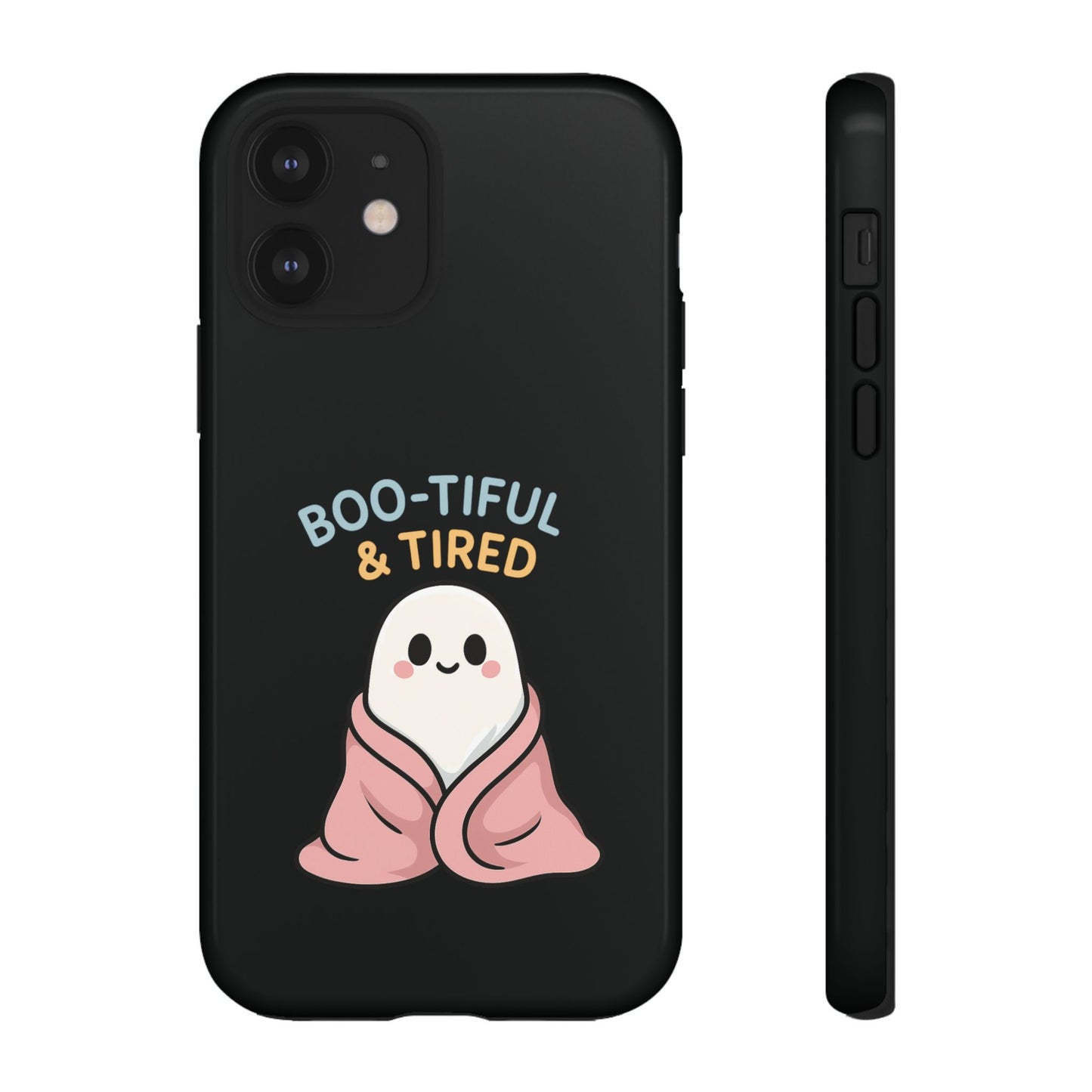 Boo-tiful & Tired Phone Case, Halloween-Themed Design