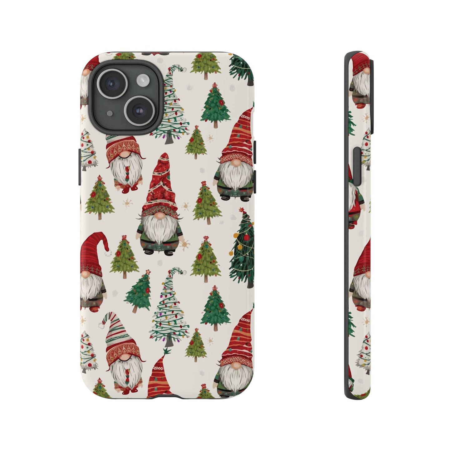 Christmas Gnome Phone Case, Dual Layer Phone Case for Iphone 17, 16, 15, 14, 13, 12, 11 & Samsung