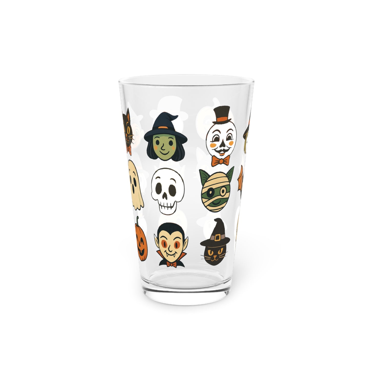 Halloween Pint Glass, Spooky Drinkware for Parties