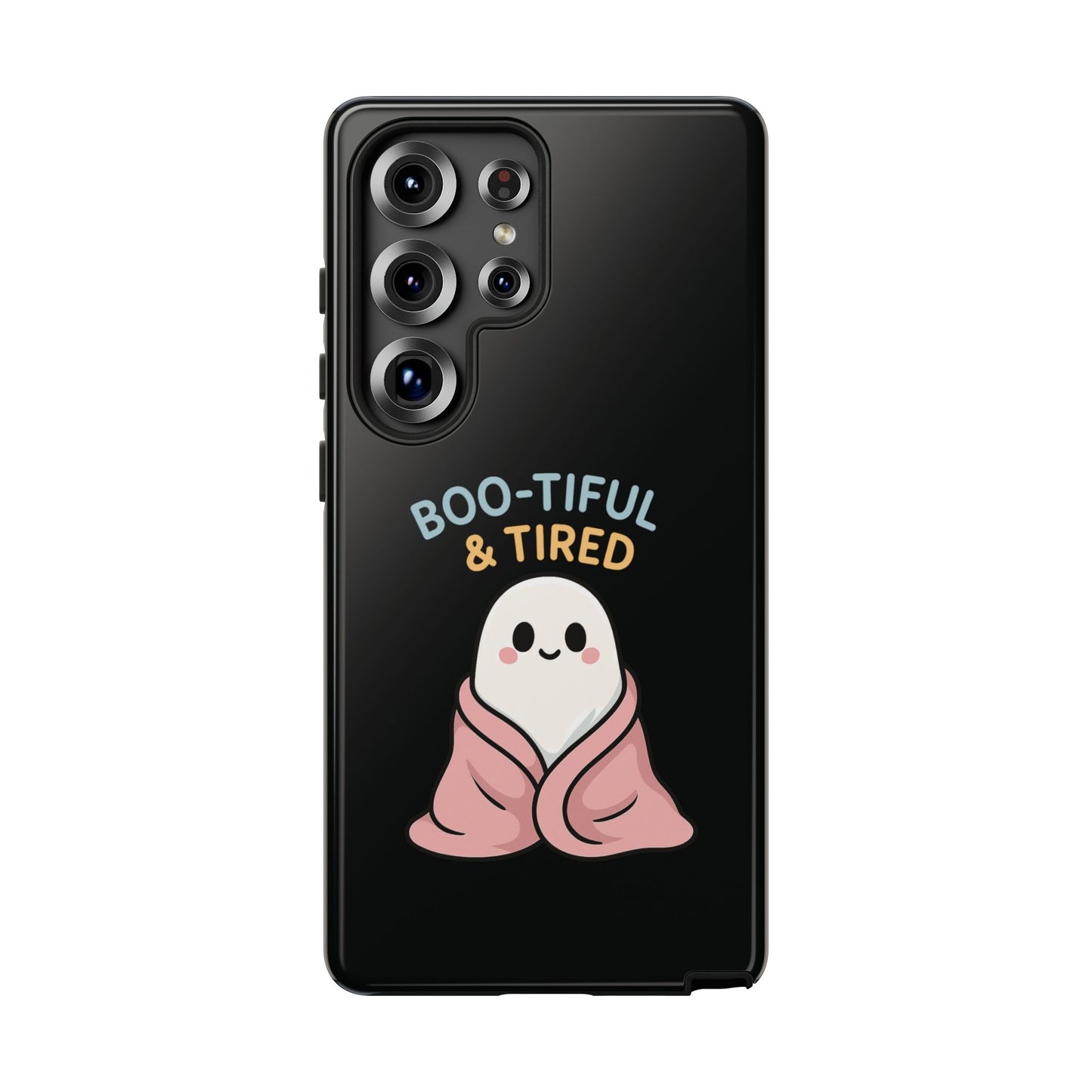 Boo-tiful & Tired Phone Case, Halloween-Themed Design