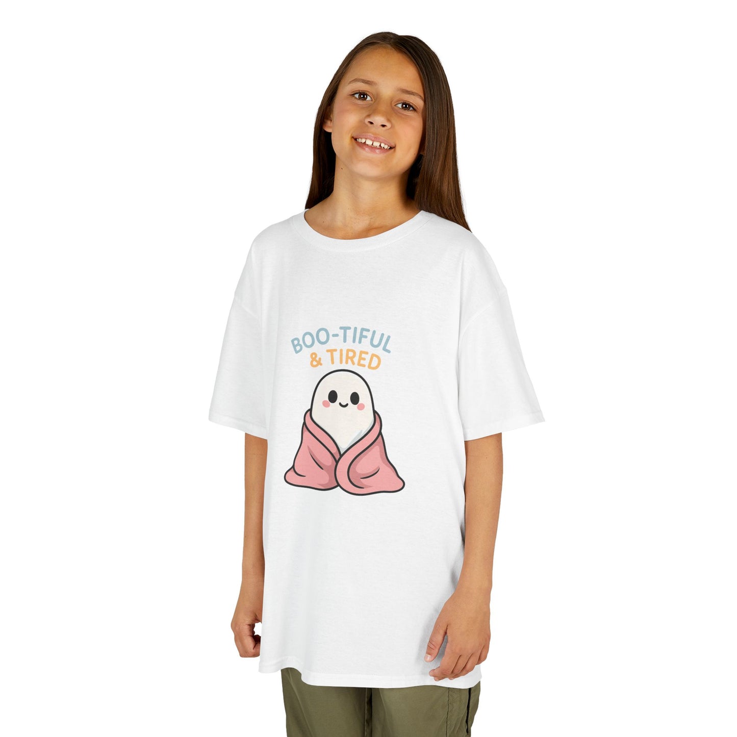 Boo-Tiful & Tired Kids T-Shirt, Halloween Style