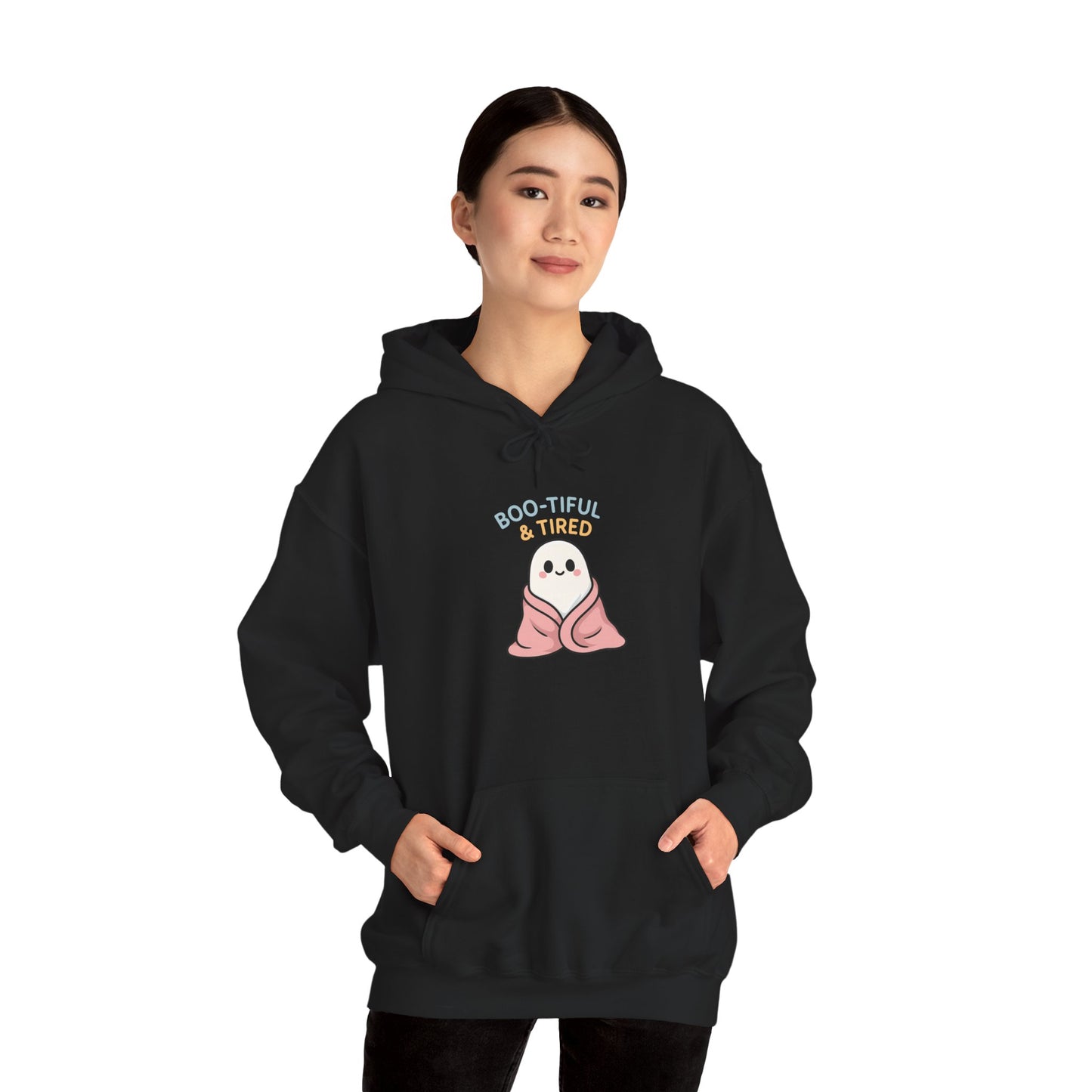 Boo-tiful Ghost Halloween Hoodie, Cute-Cozy Fall Vibes