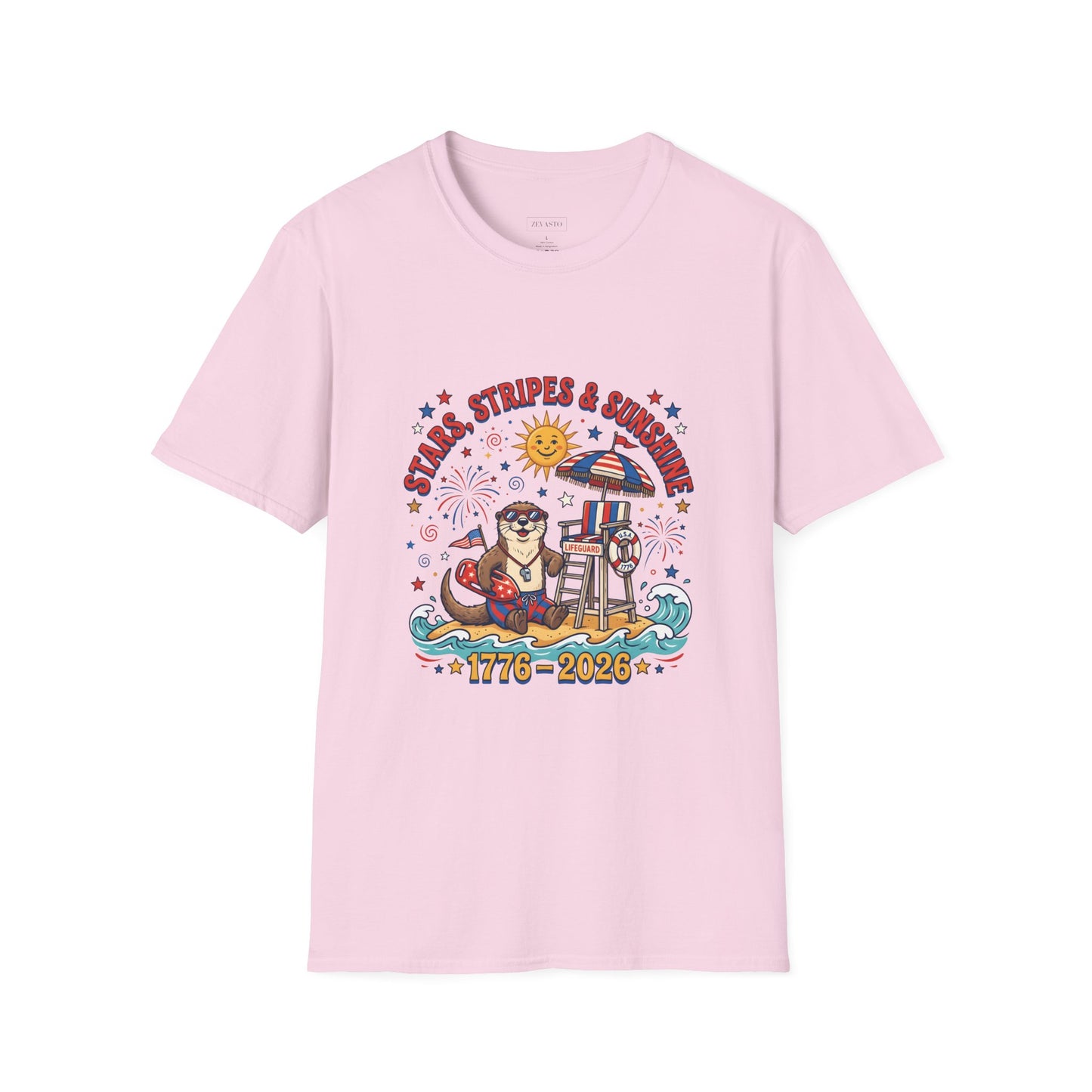 Stars, Stripes & Sunshine T-Shirt — Patriotic 1776–2026 Summer Tee, 4th of July Shirt