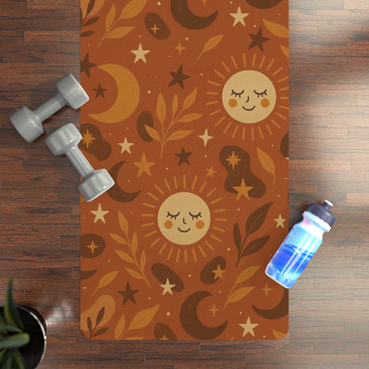 Bohemian Sun Rubber Yoga Mat - Eco-Friendly Fitness Mat