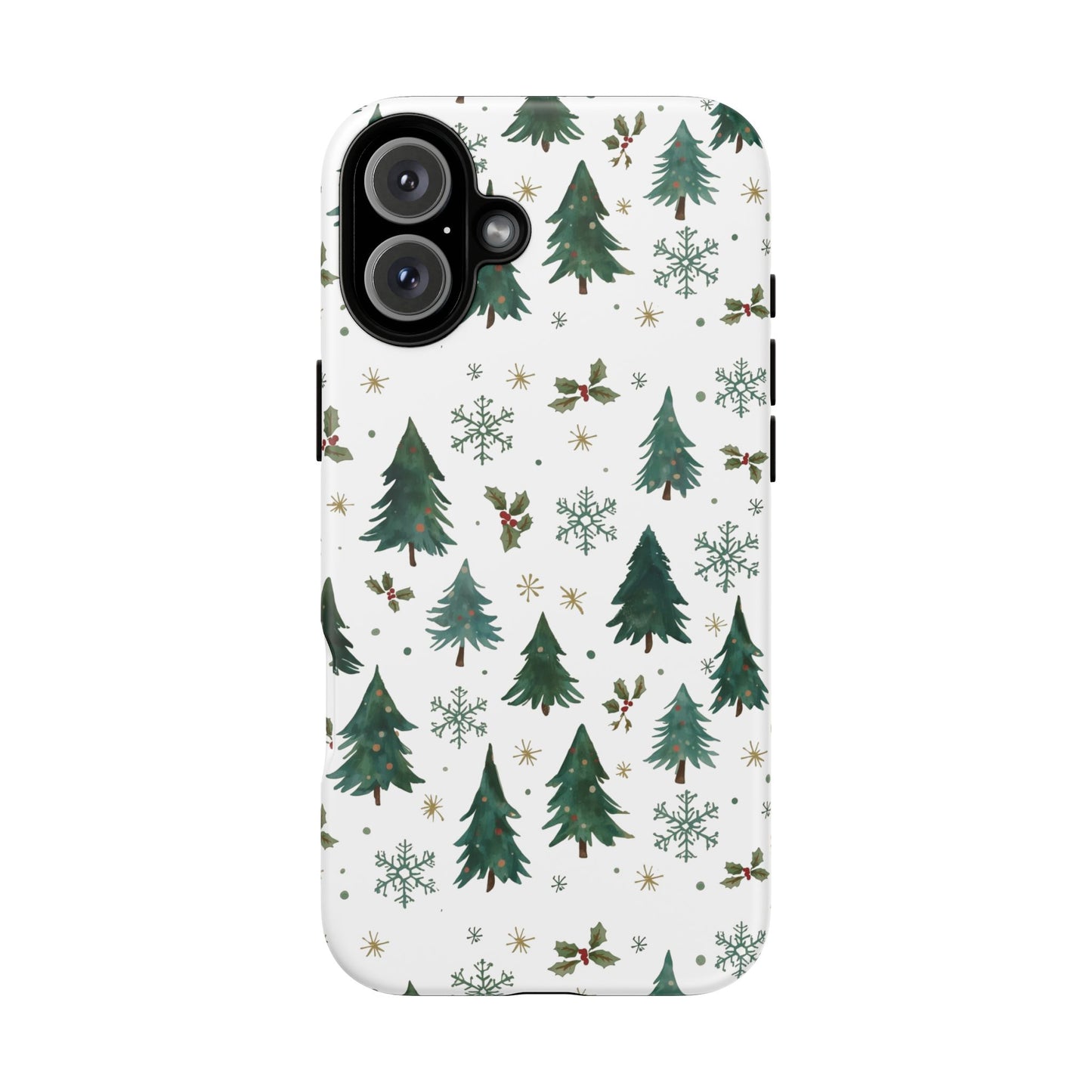 Winter Forest Phone Case, Christmas-Themed Dual Layer Phone Case for Iphone 17, 16, 15 & Samsung