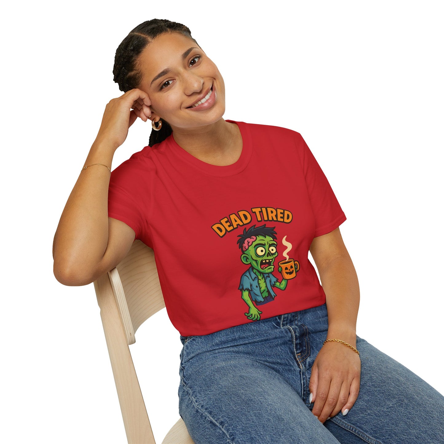 Dead Tired Zombie T-Shirt, Gifts for Halloween