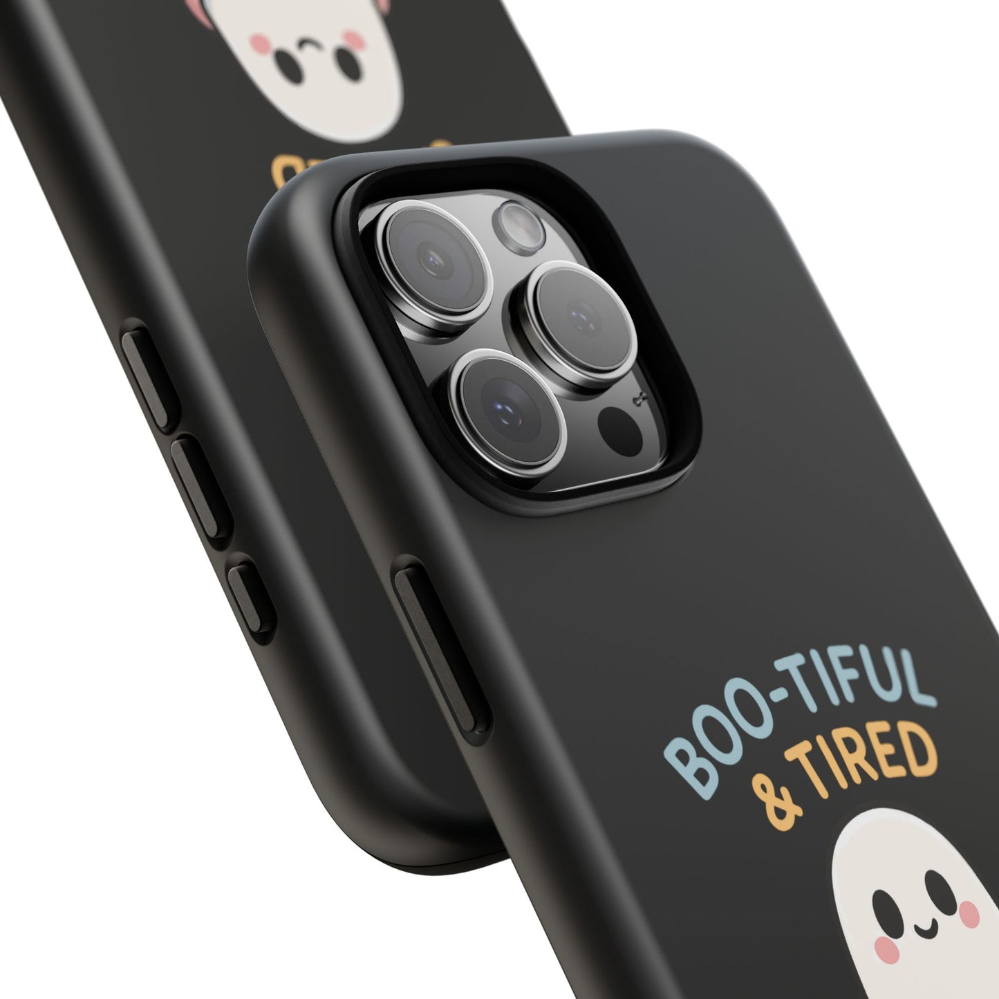 Boo-tiful & Tired Phone Case, Halloween-Themed Design