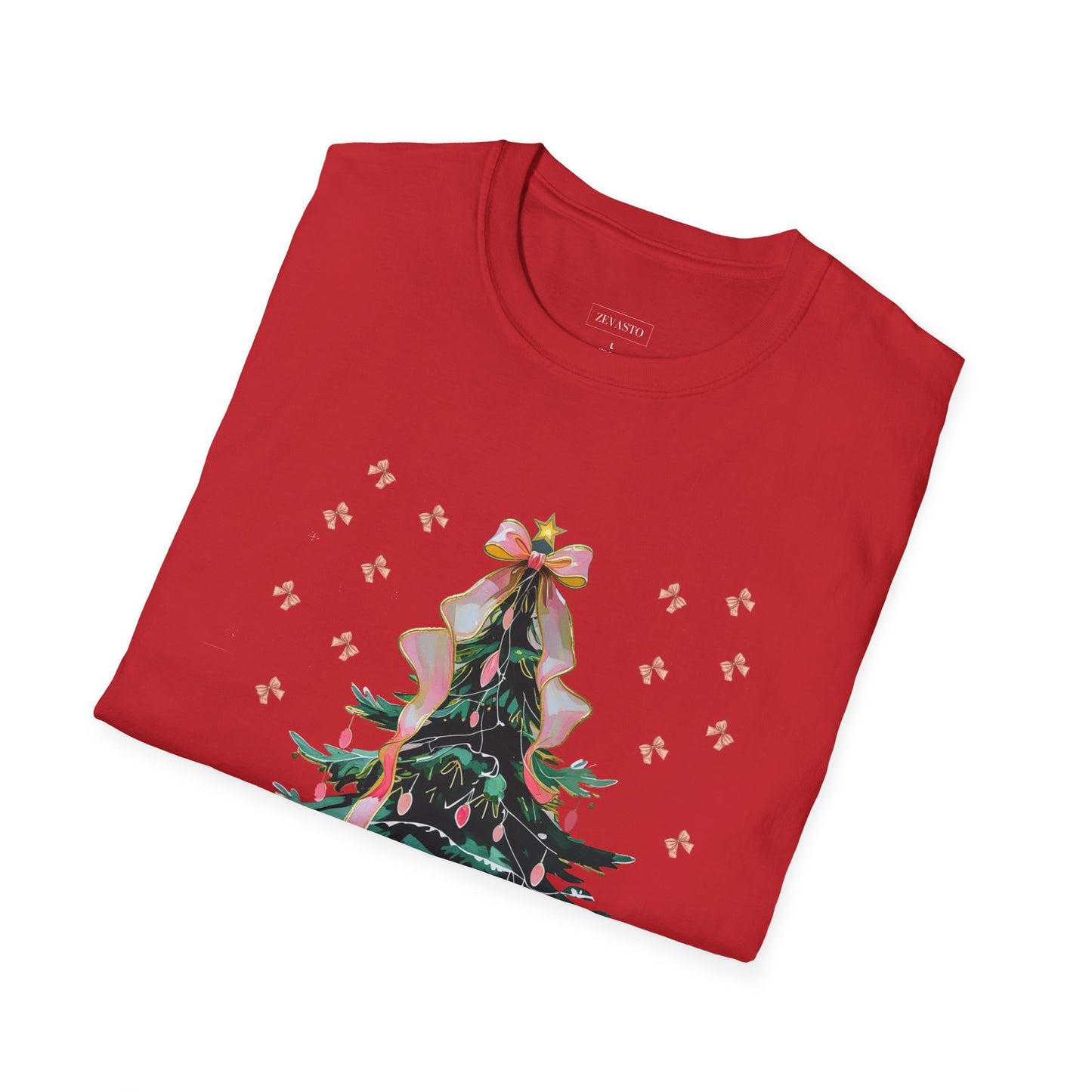 Christmas Tree Unisex Softstyle T-Shirt | Holiday Outfit, Festive Apparel