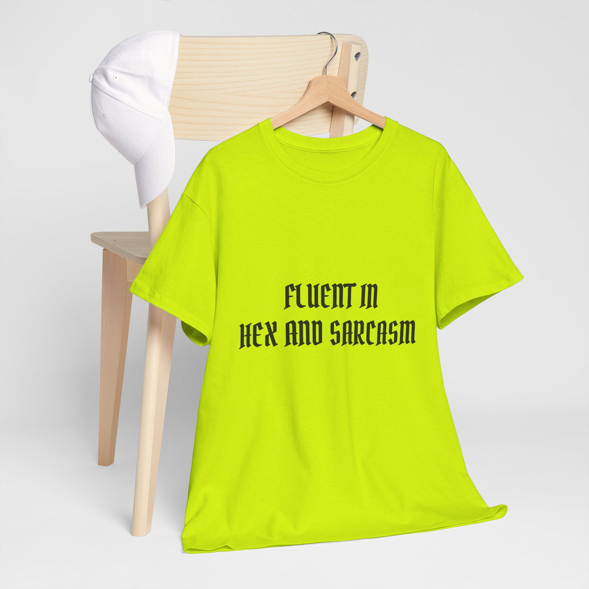 Fluent in Hex and Sarcasm Unisex Heavy Cotton Tee, Perfect for Geeky Humor Lovers, Halloween Apparel