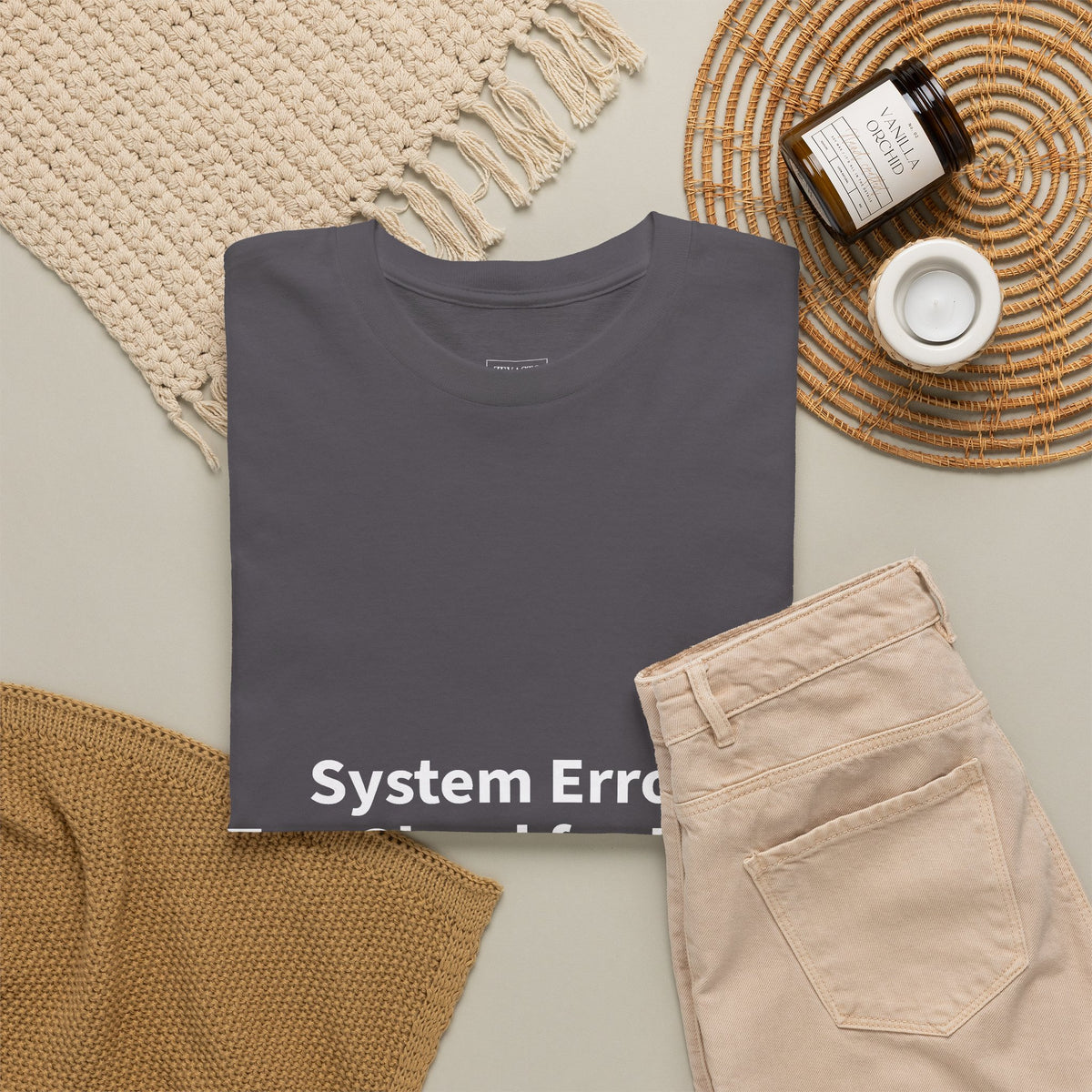 System Error Tee - Unisex Heavy Cotton Shirt, Perfect for Halloween, Geeky Fun