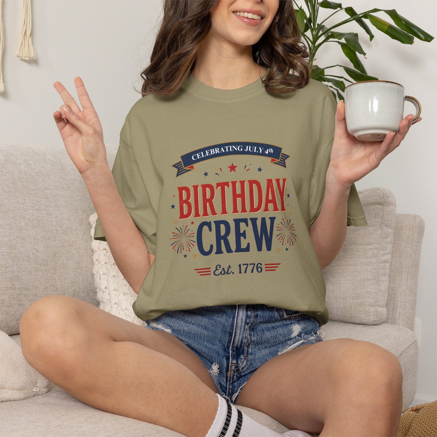 Birthday Crew T-Shirt — Patriotic Celebration Tee, 4th of July Shirt, Independence Day Gift