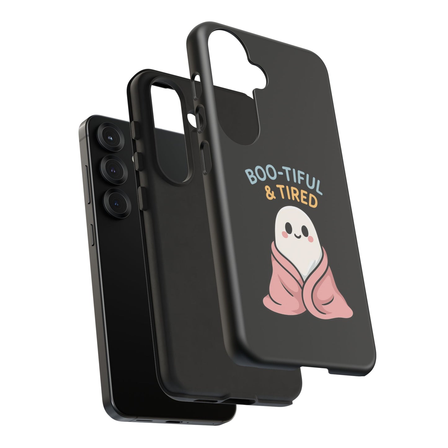 Boo-tiful & Tired Phone Case, Halloween-Themed Design