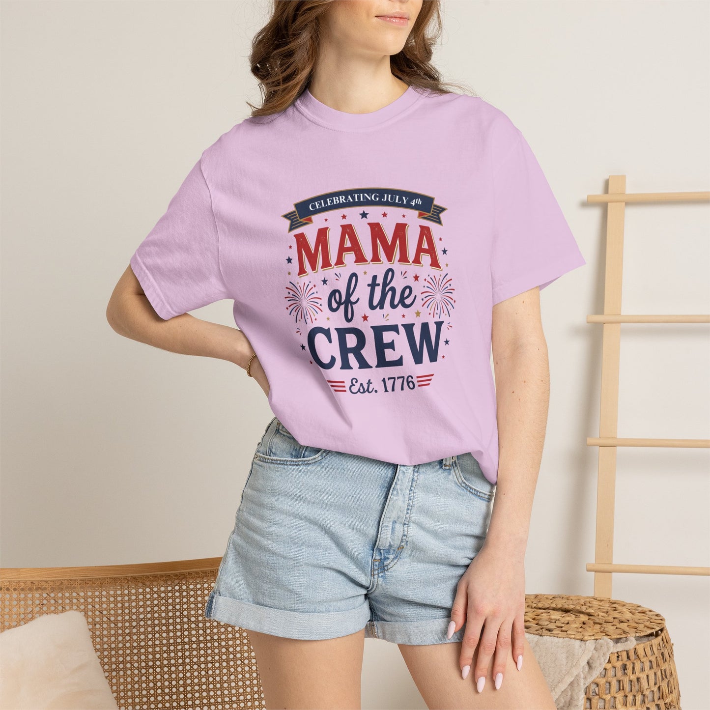 Mama of the Crew T-Shirt — Patriotic 4th of July Tee, Independence Day Shirt