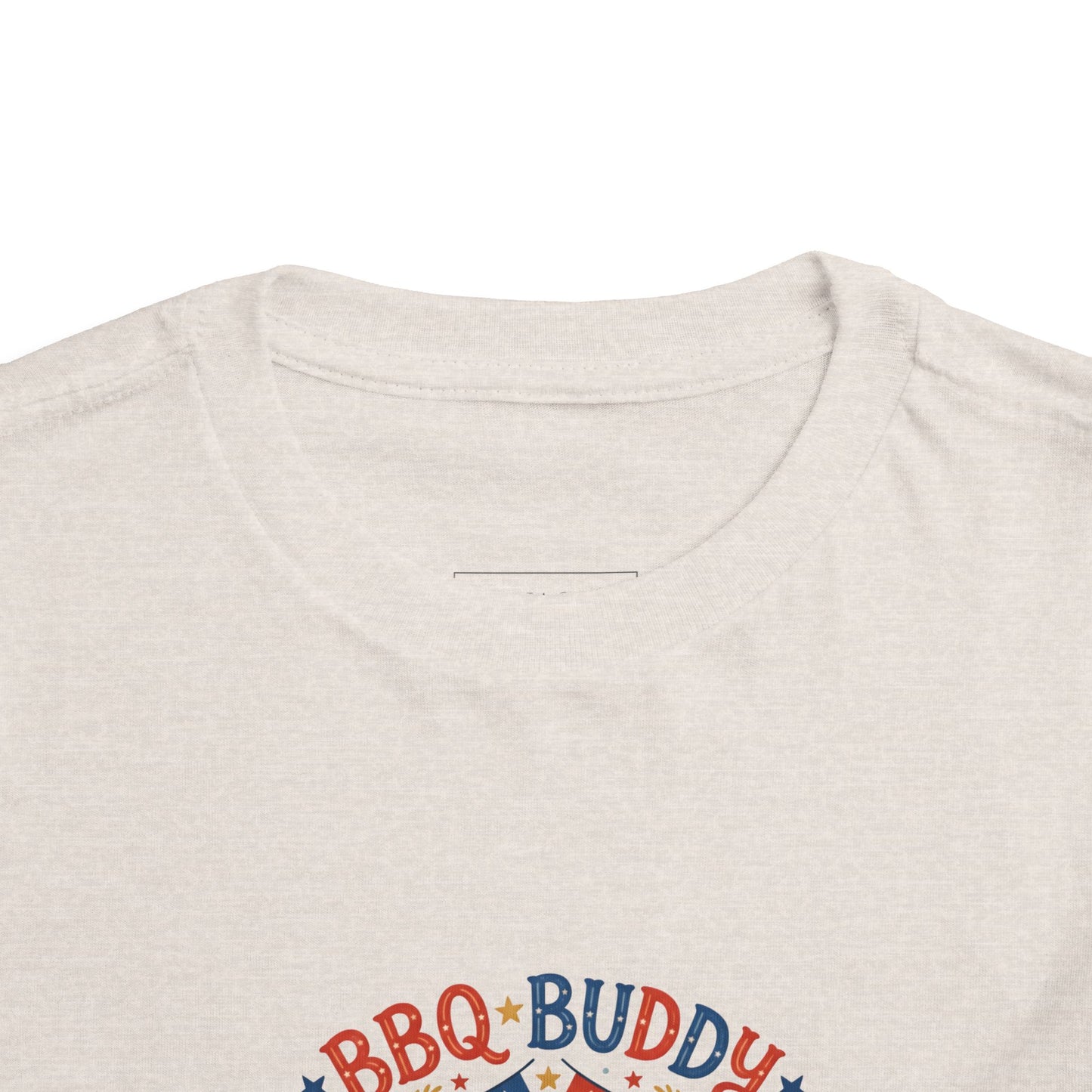 BBQ Buddy Toddler Tee - Celebrating 250 Years Patriotic Shirt for Kids, 4th of July Tee