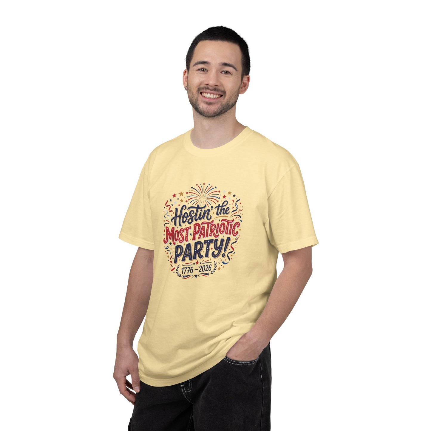 Patriotic 'Hostin' the Most Patriotic Party' T-Shirt, 4th of July Shirt, Independence Day Tee