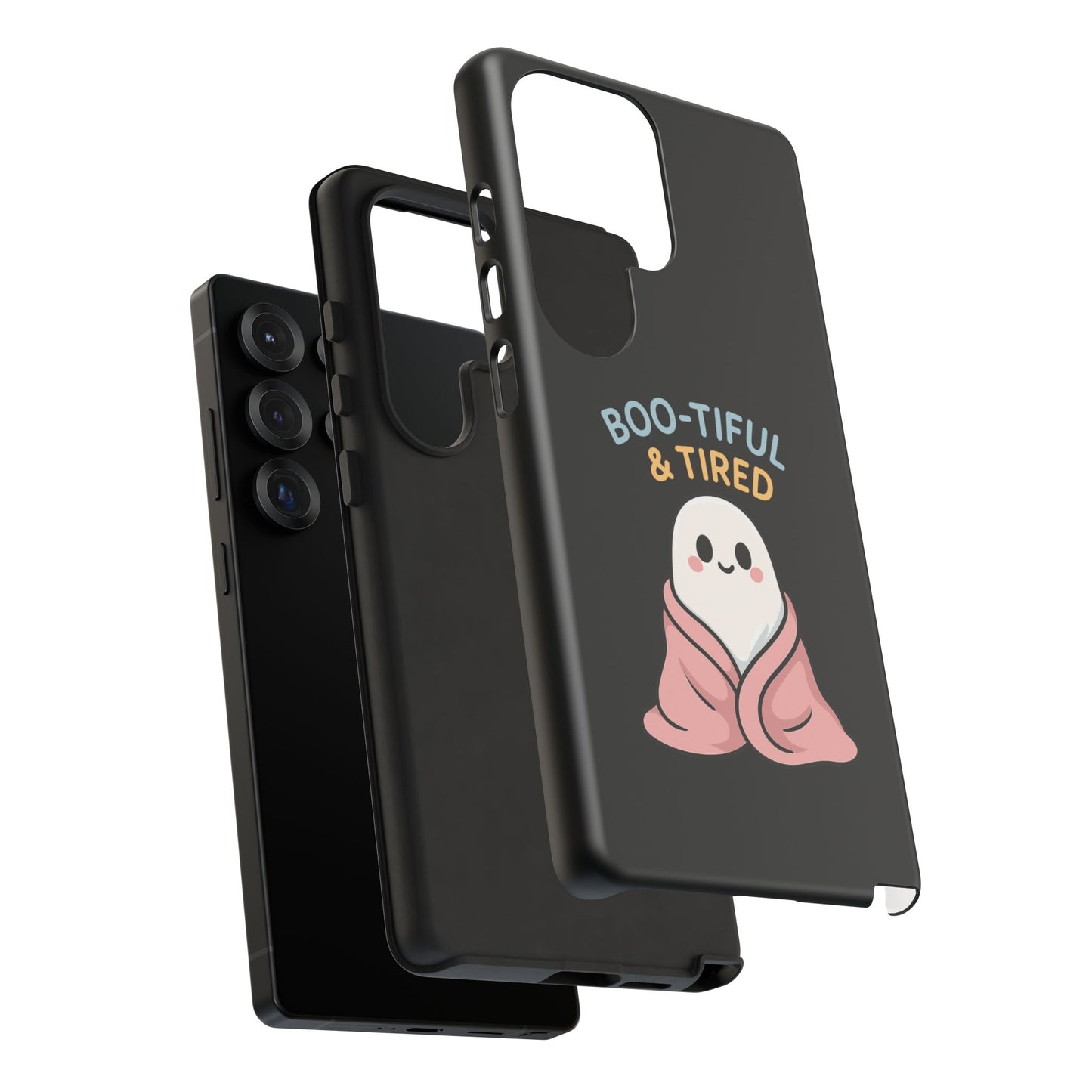 Boo-tiful & Tired Phone Case, Halloween-Themed Design