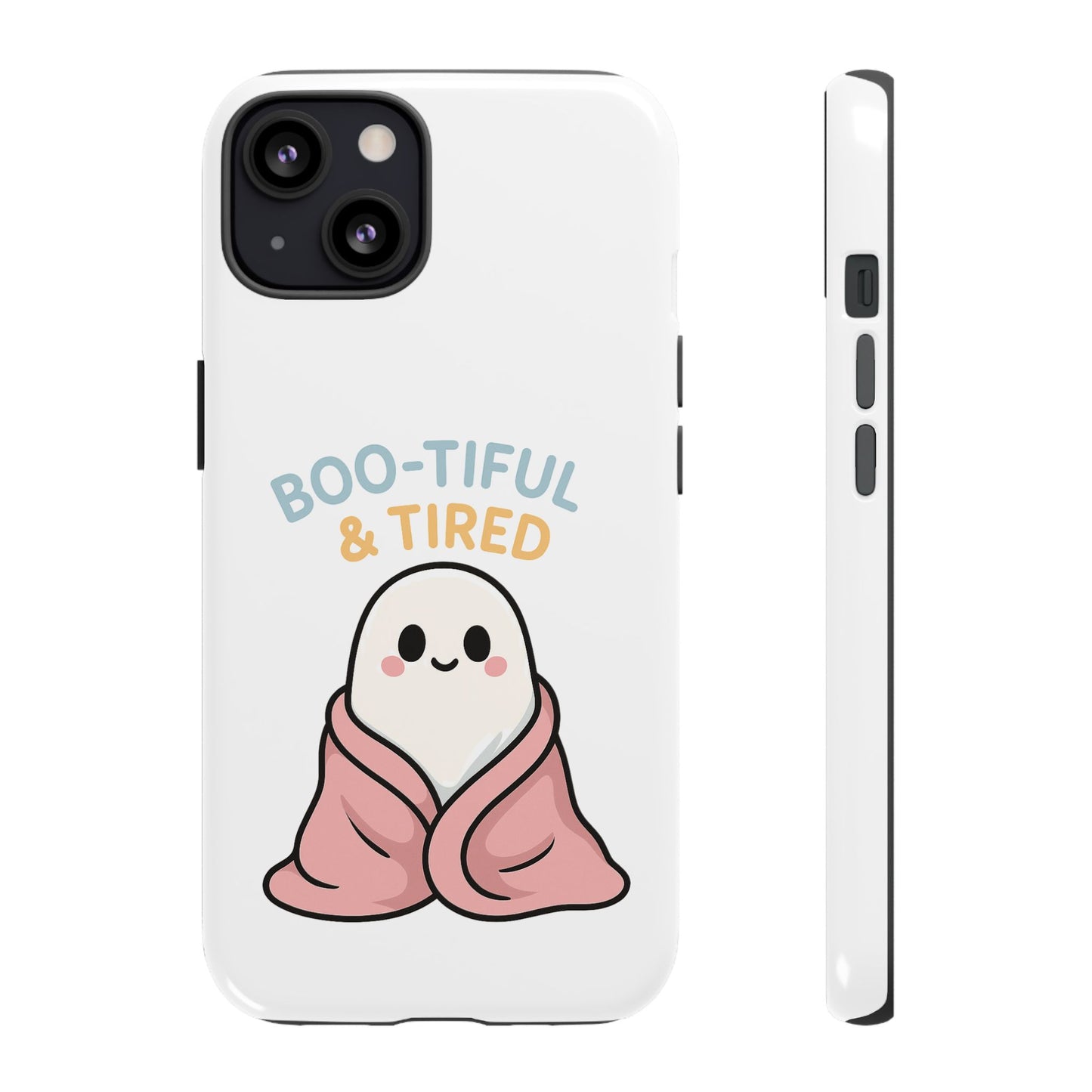 Boo-tiful & Tired Phone Case, Halloween-Themed Design