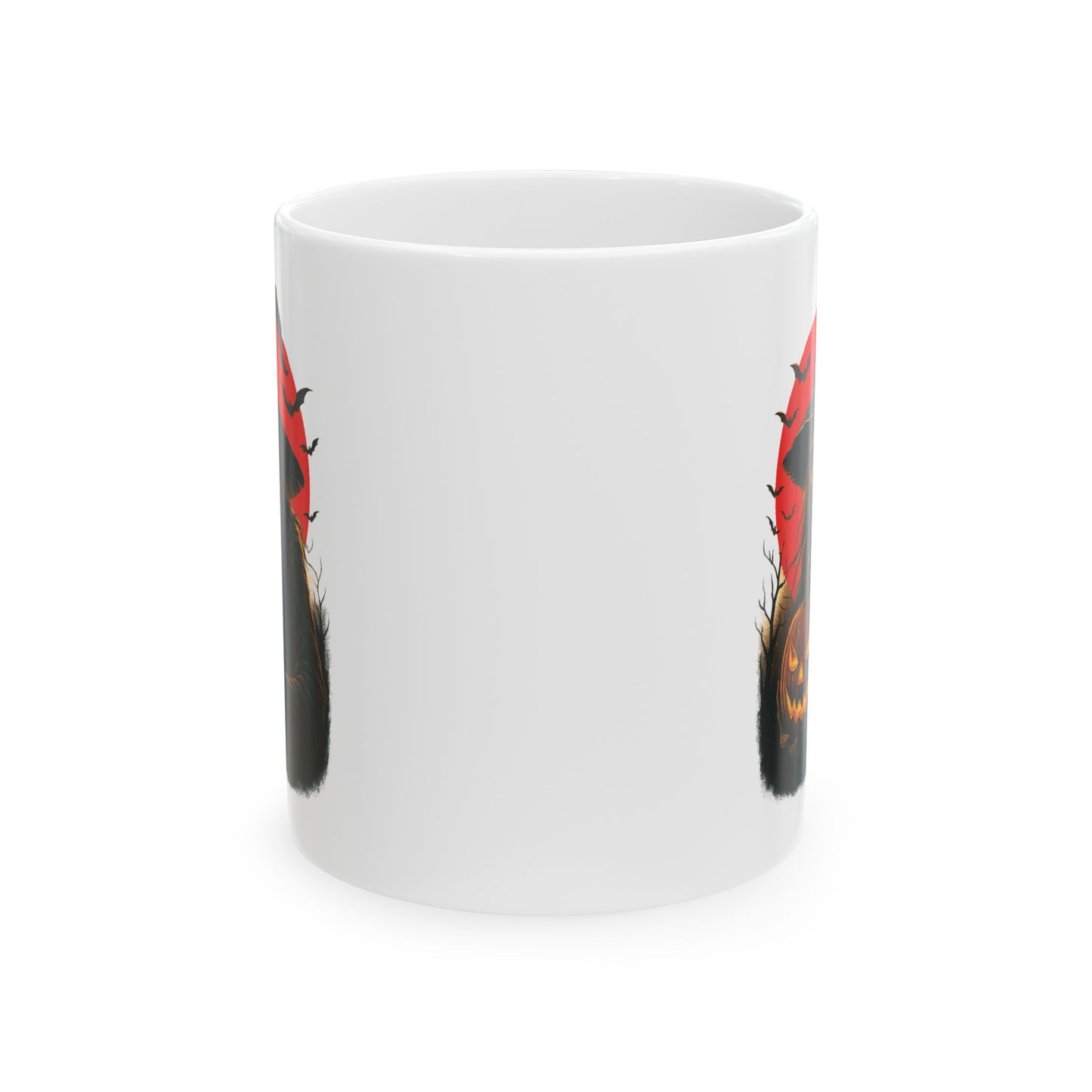 Spooky Fall Ceramic Mug, Halloween Coffee Cup, Unique Gift for Witch Lovers, Cozy Autumn Beverage, 11oz 15oz