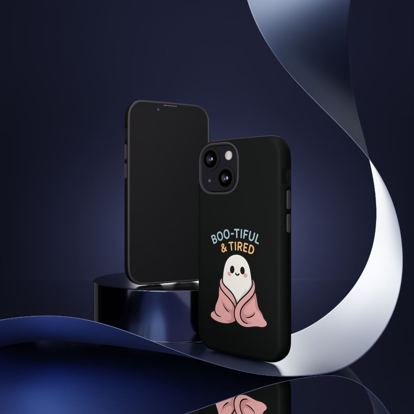 Boo-tiful & Tired Phone Case, Halloween-Themed Design