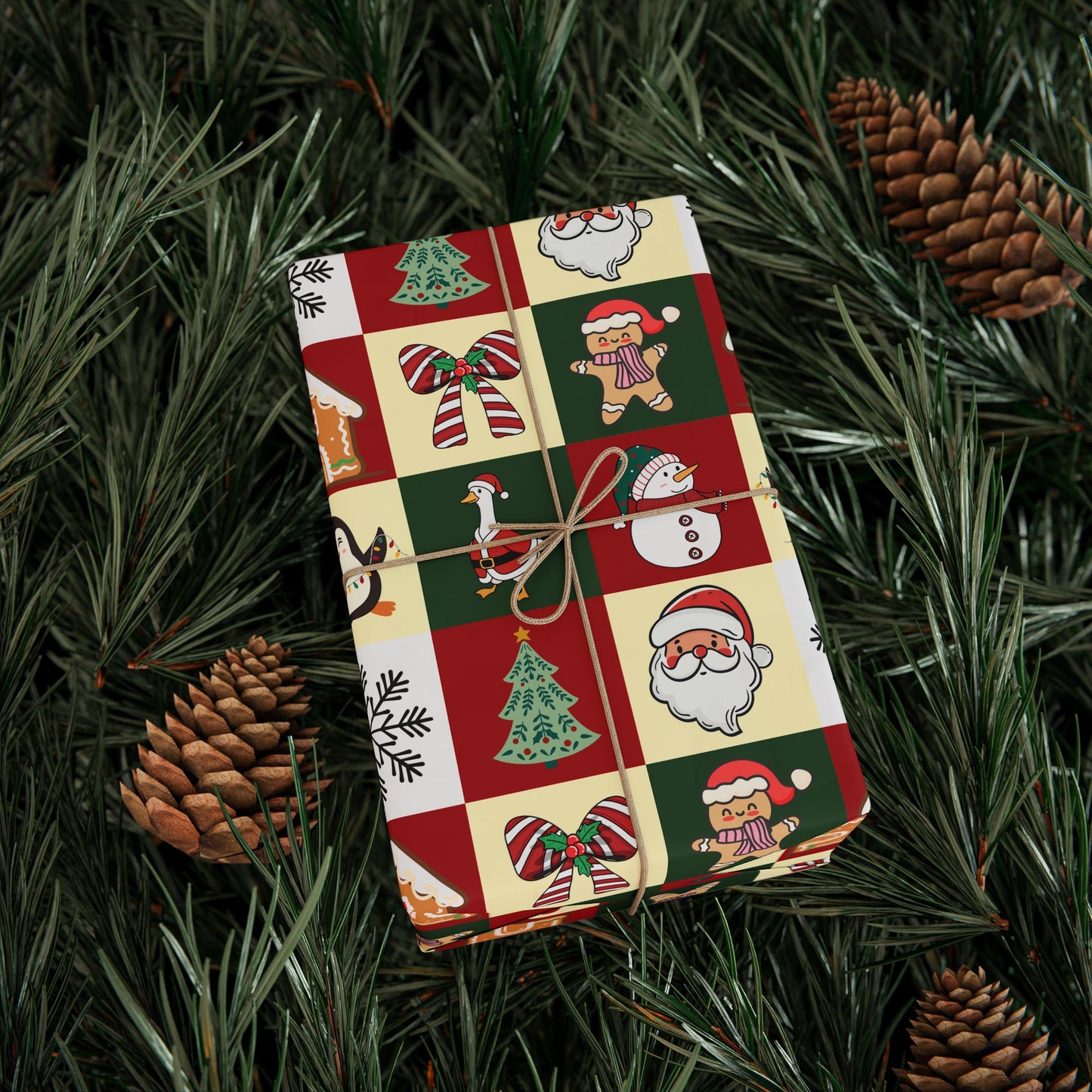 Christmas Character Wrapping Paper Roll - Festive Gift Wrap