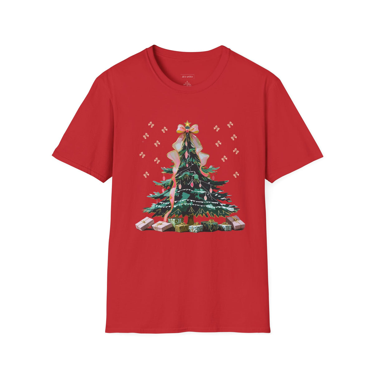 Christmas Tree Unisex Softstyle T-Shirt | Holiday Outfit, Festive Apparel